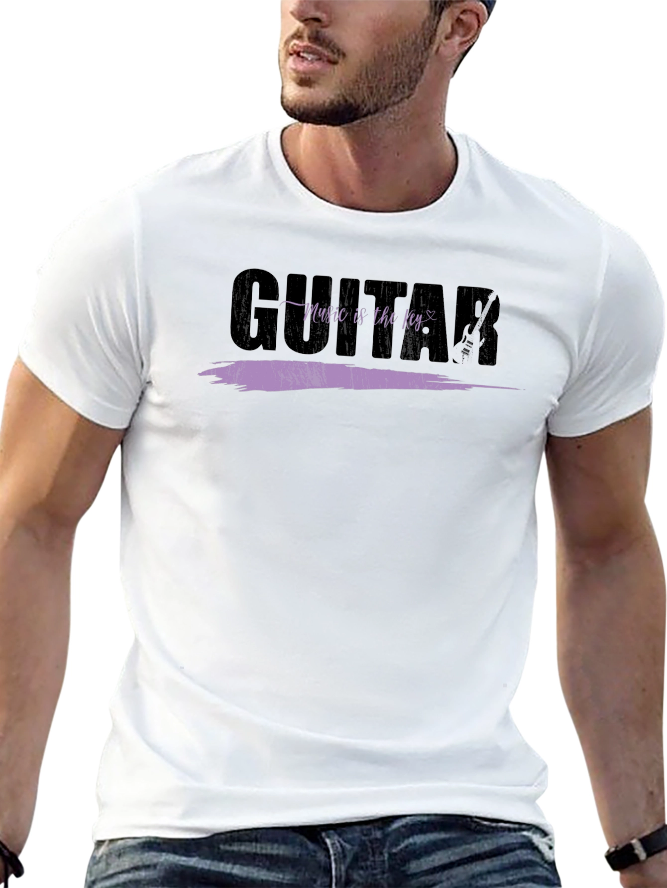 Guitar Music is Key Graphic Tee - Unisex
