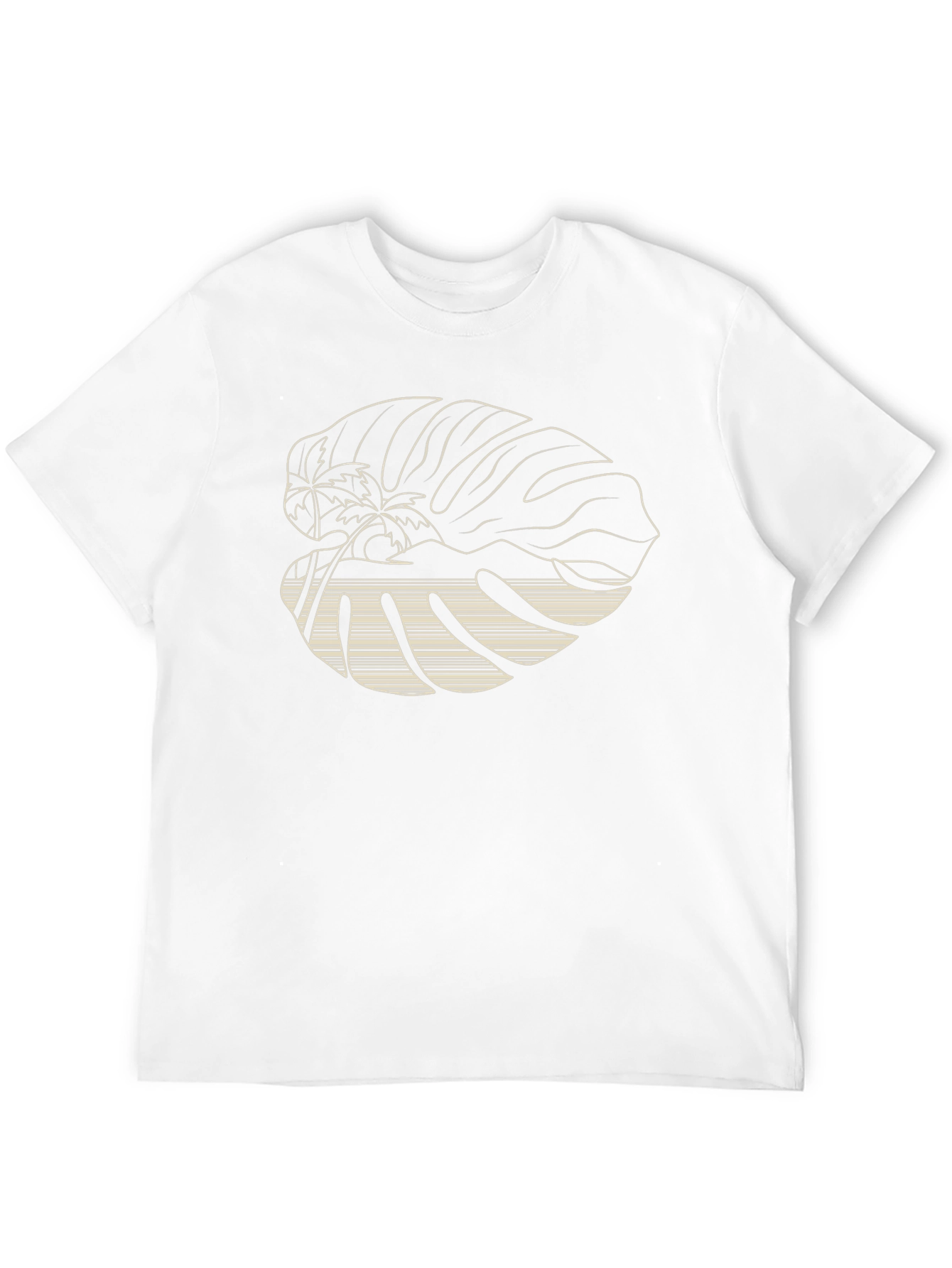 Tropical Island Graphic Tee - Black