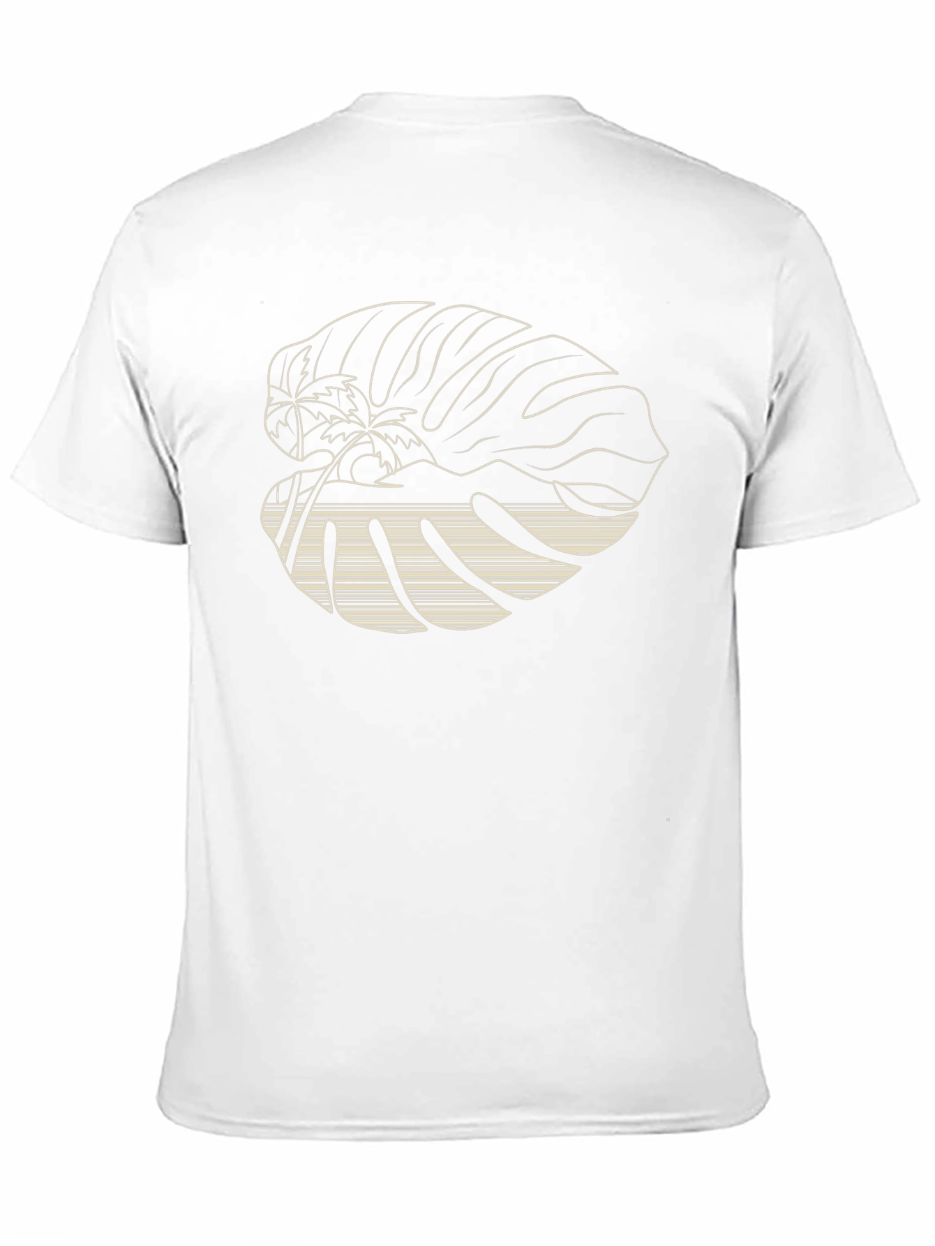 Tropical Island Graphic Tee - Black
