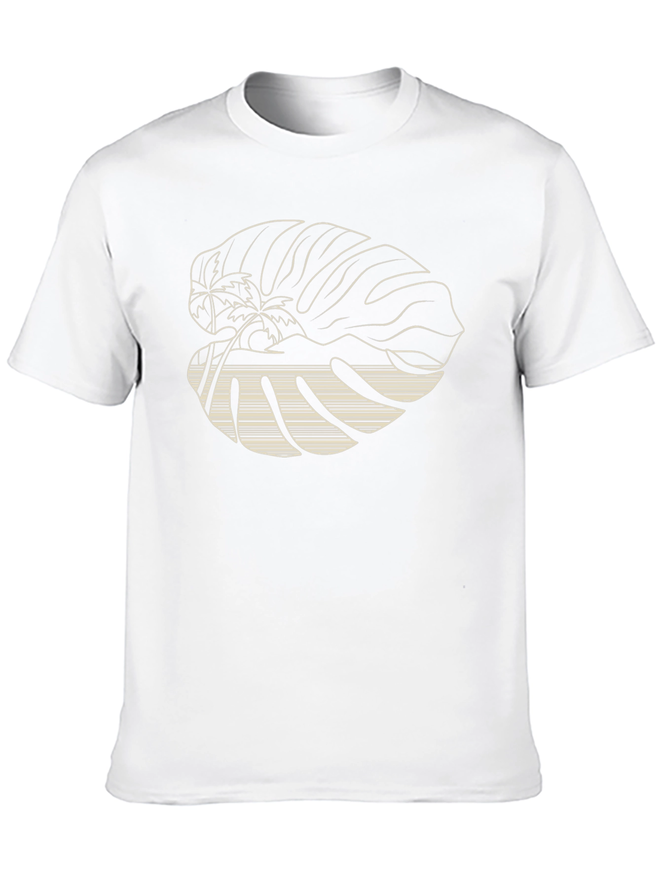 Tropical Island Graphic Tee - Black