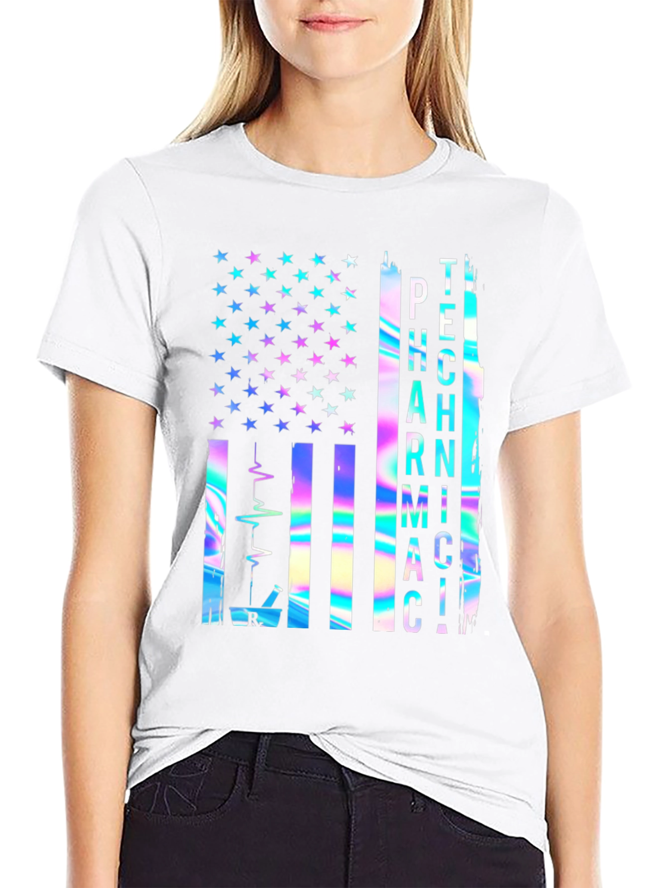 Pharmacy Technician Flag T-Shirt