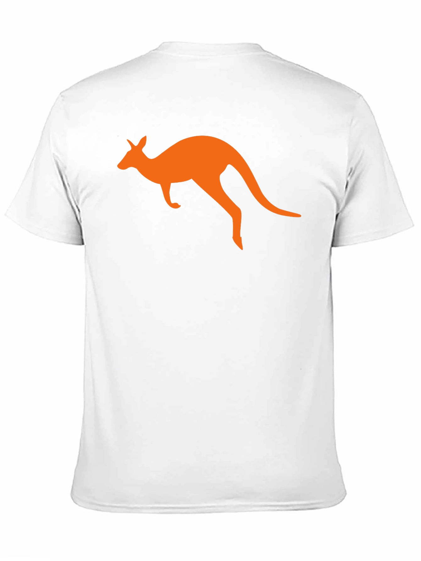 Kangaroo Graphic Tee - Black Cotton T-Shirt