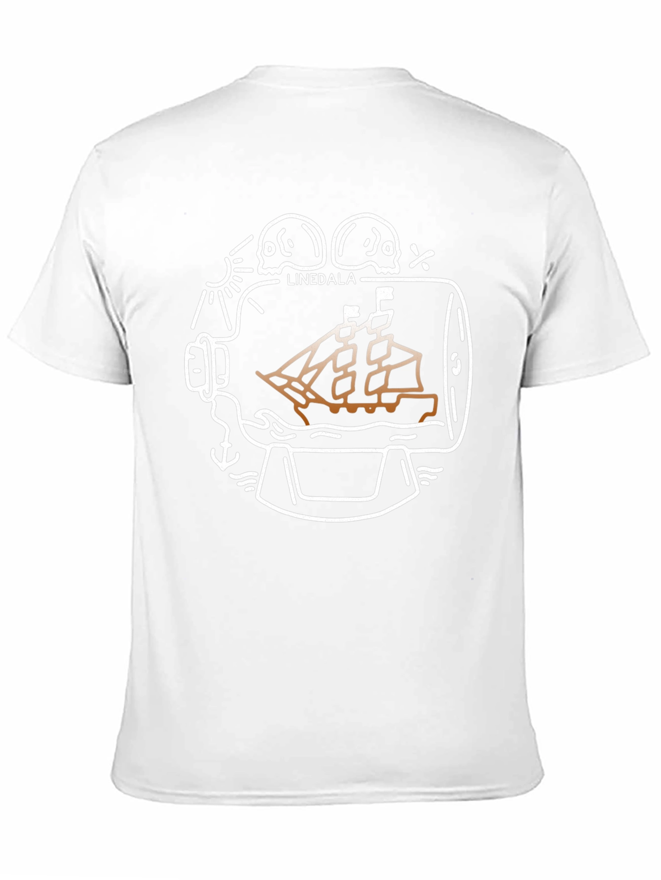Linedala Ship In A Bottle Graphic Tee