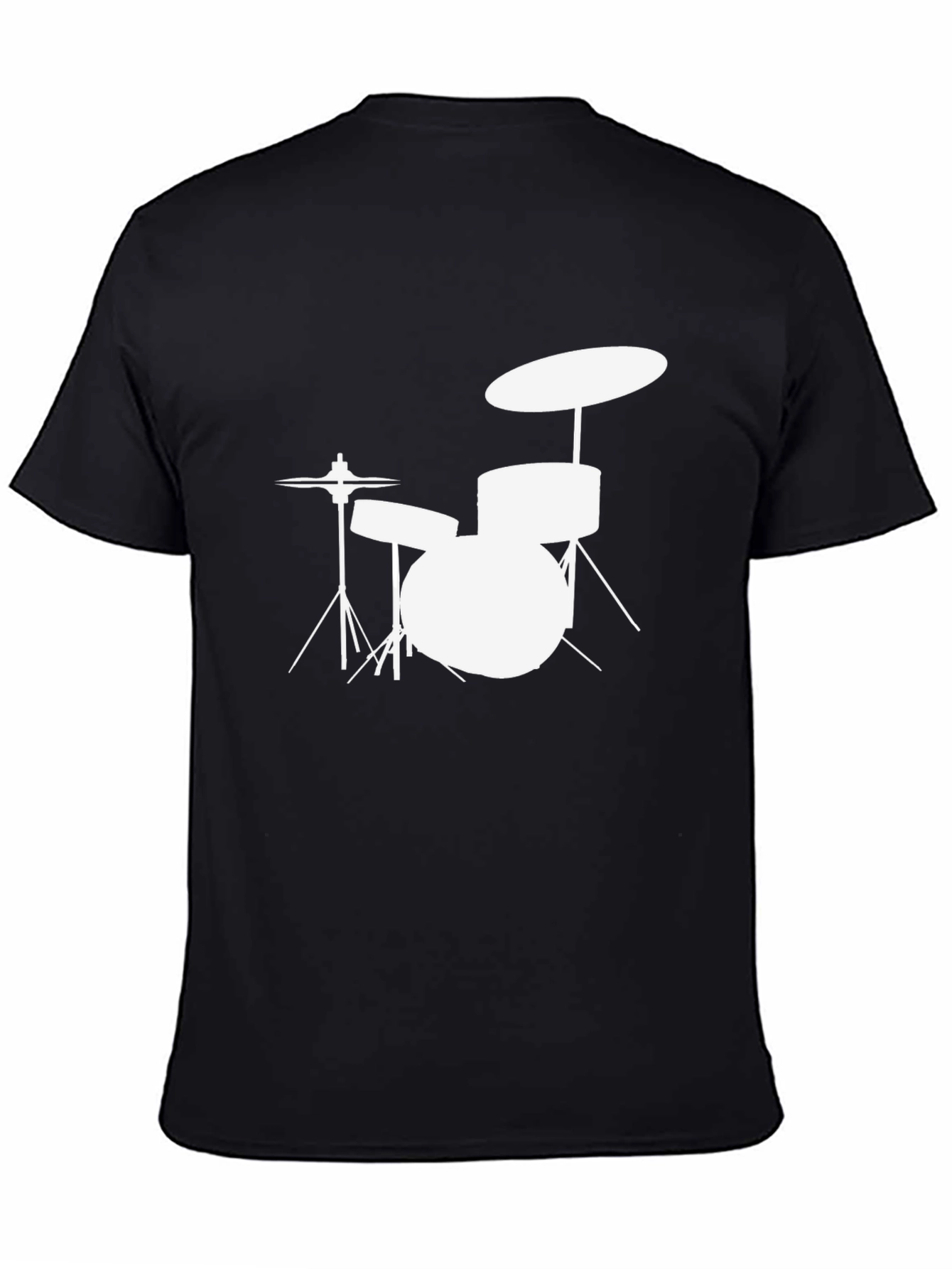 Drum Kit T-Shirt - Black Music Tee