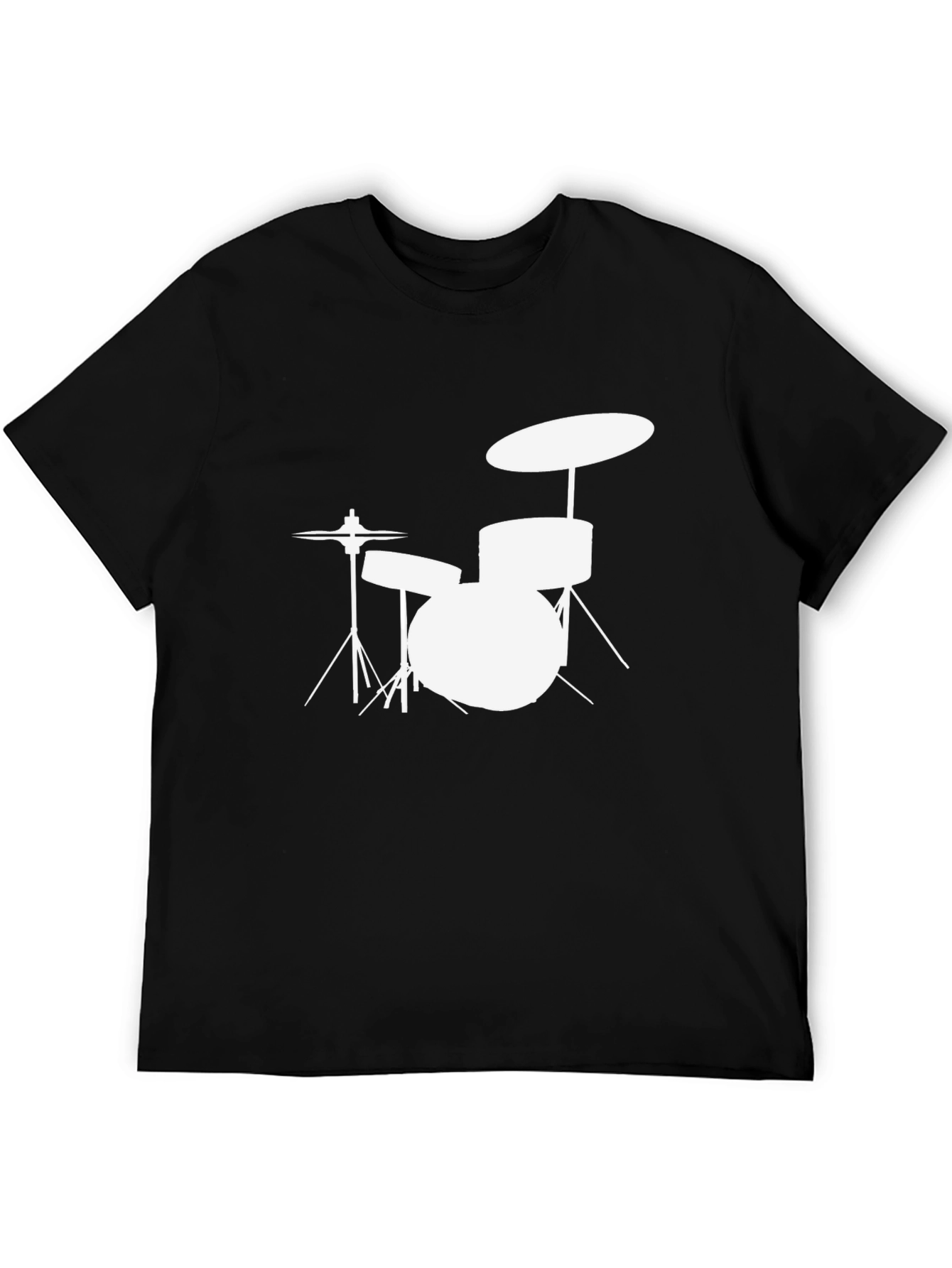 Drum Kit T-Shirt - Black Music Tee