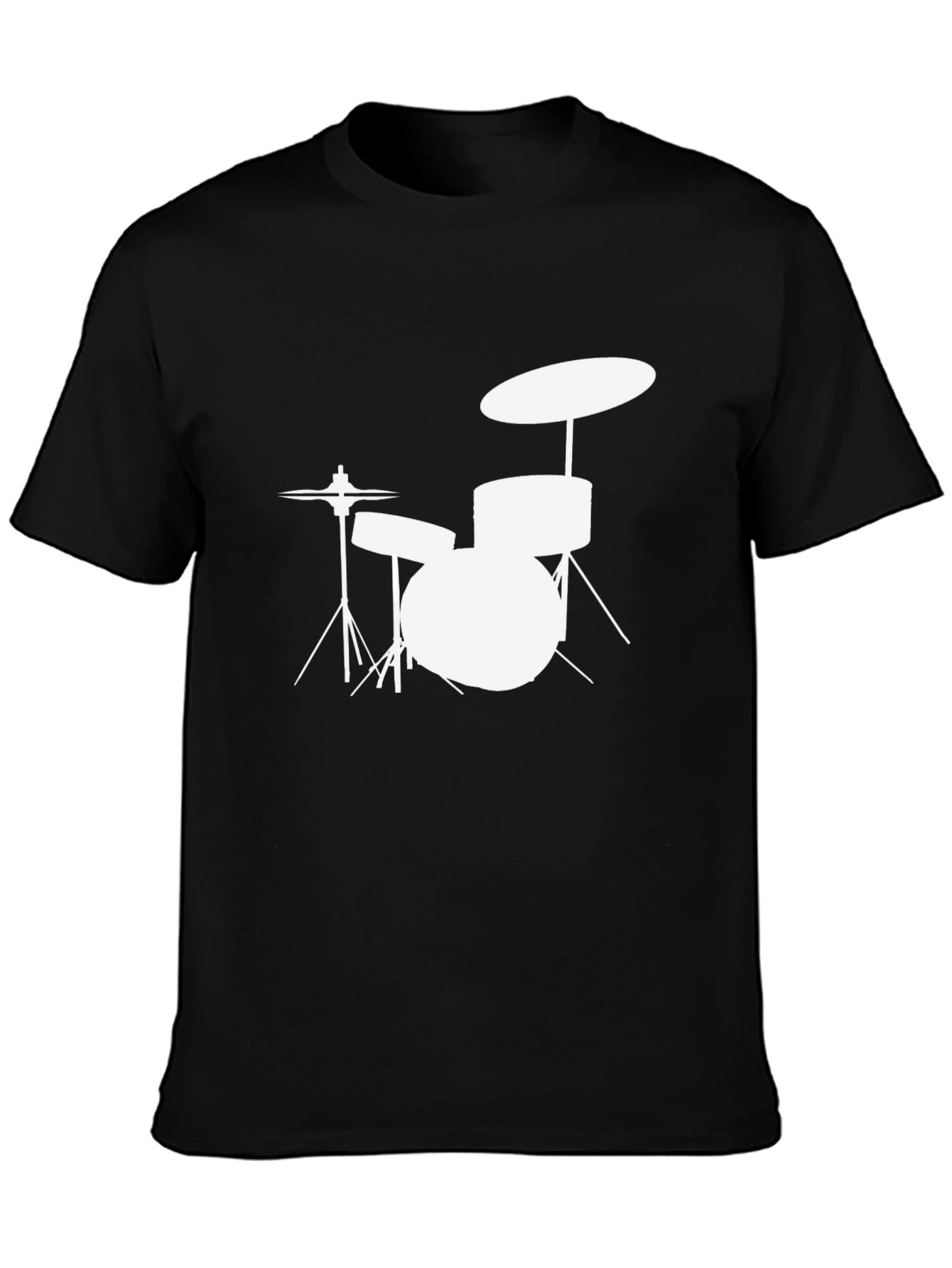 Drum Kit T-Shirt - Black Music Tee