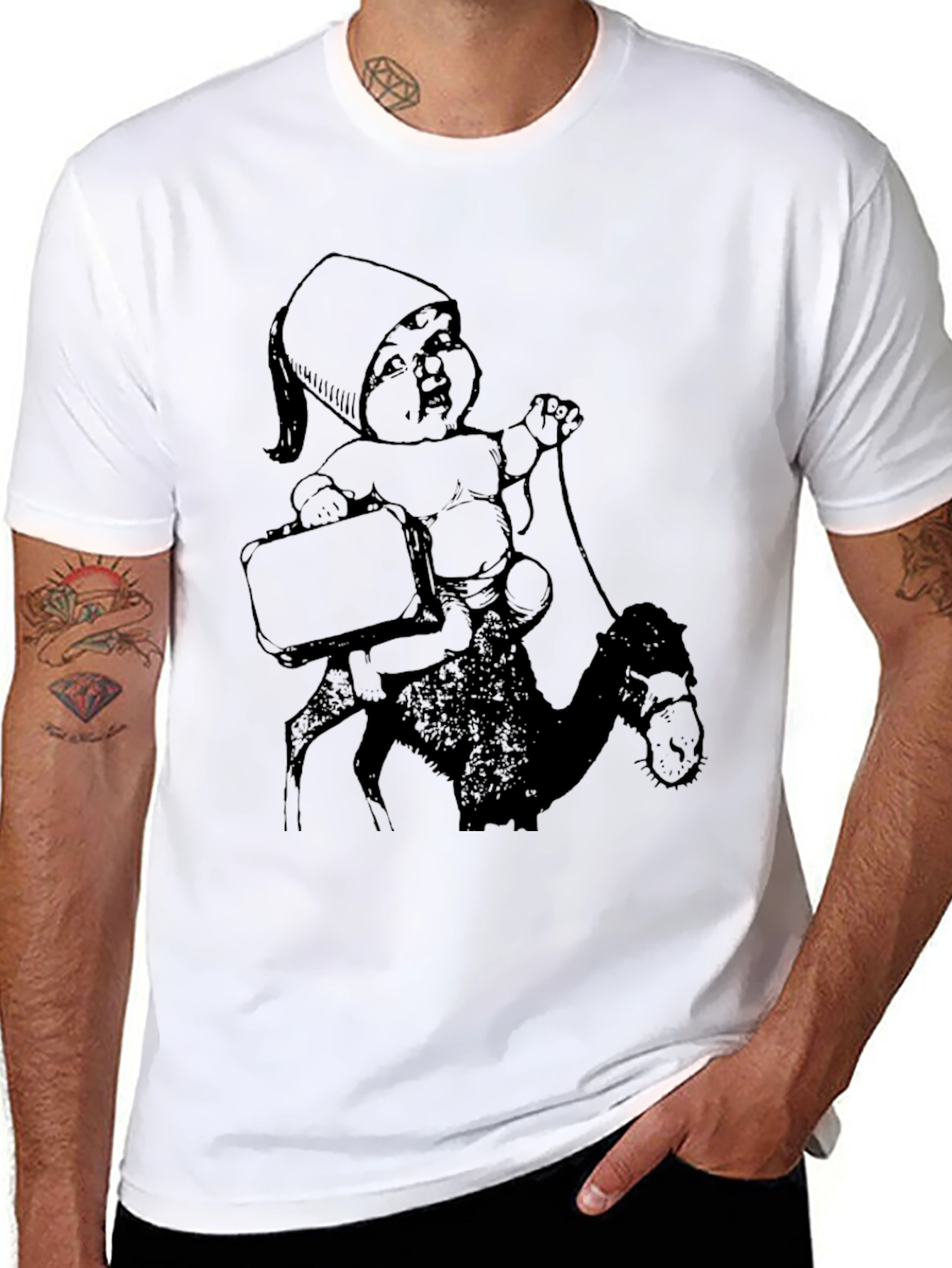 Novelty Baby on Camel T-Shirt