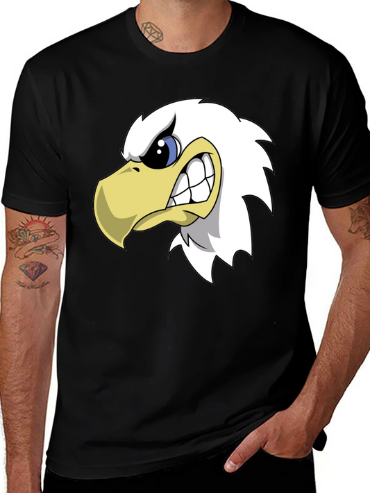 Mens Black Eagle Graphic T-Shirt