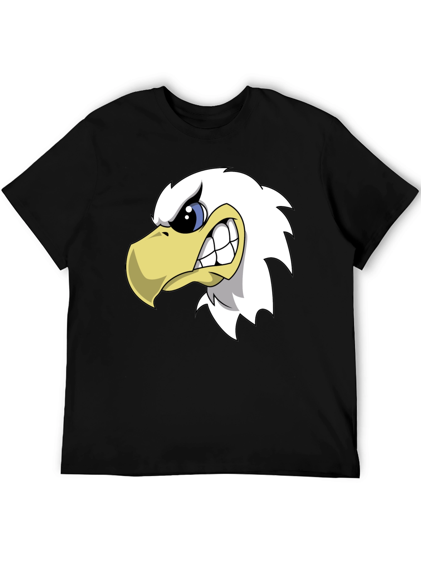 Mens Black Eagle Graphic T-Shirt