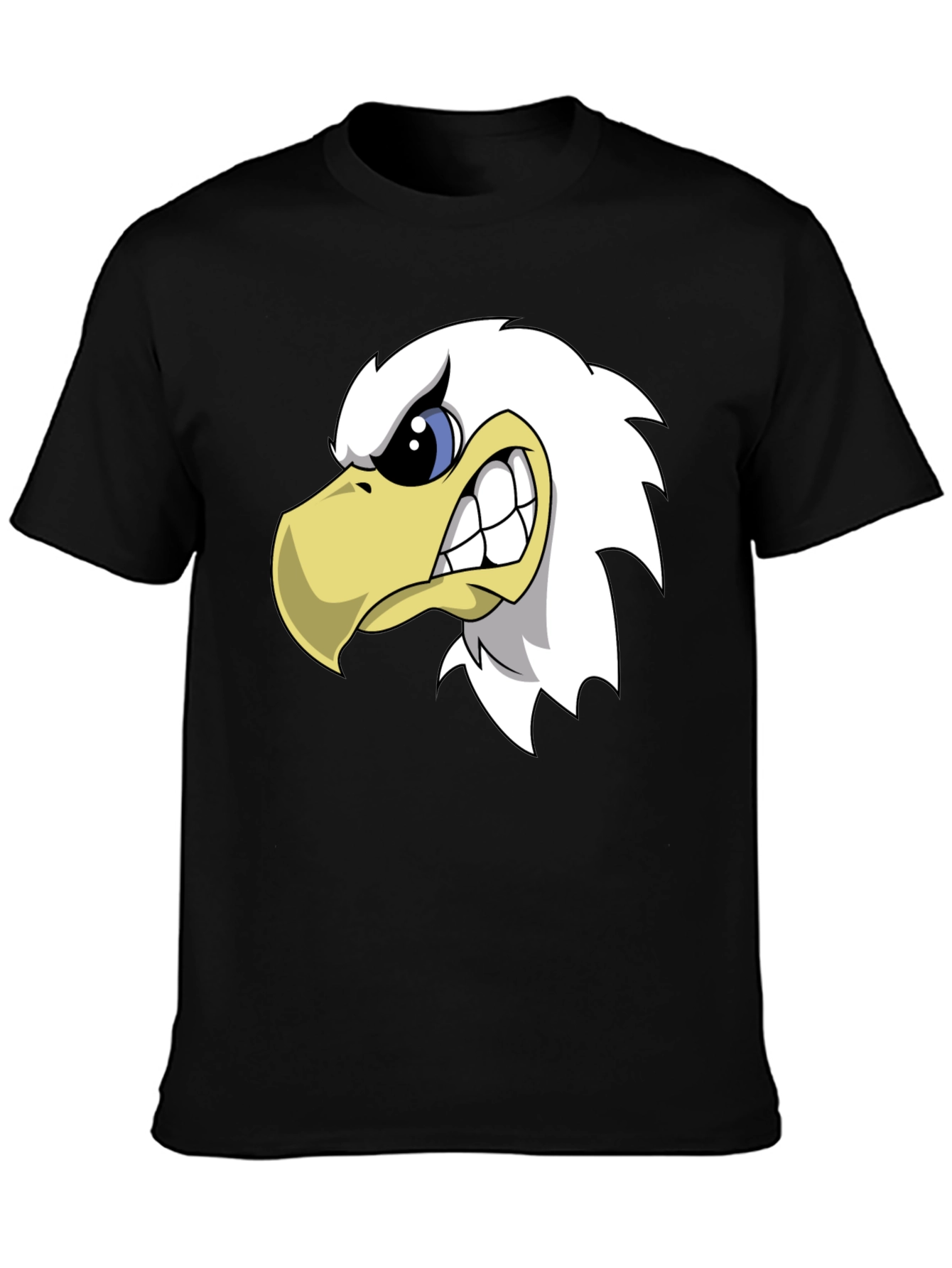 Mens Black Eagle Graphic T-Shirt