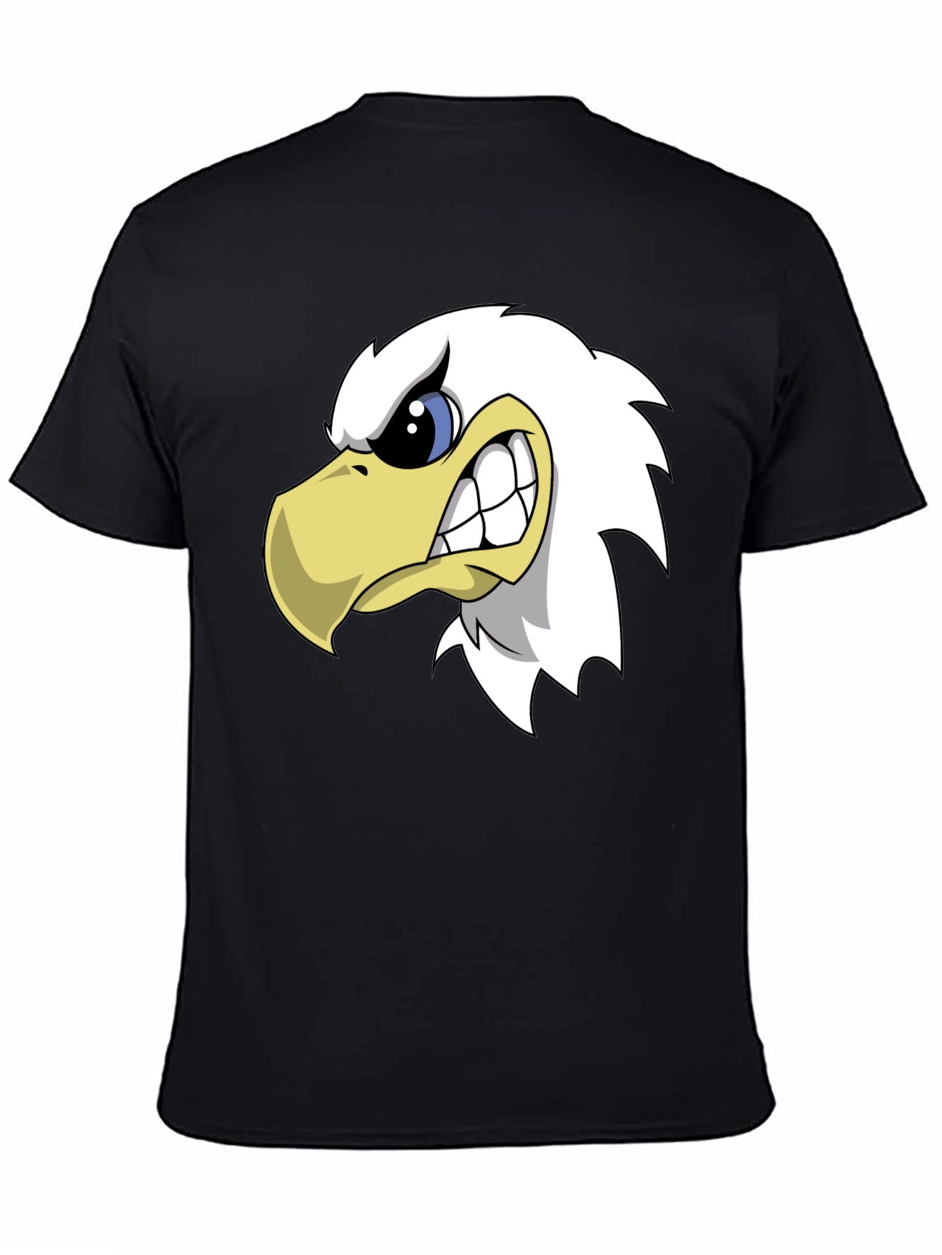 Mens Black Eagle Graphic T-Shirt