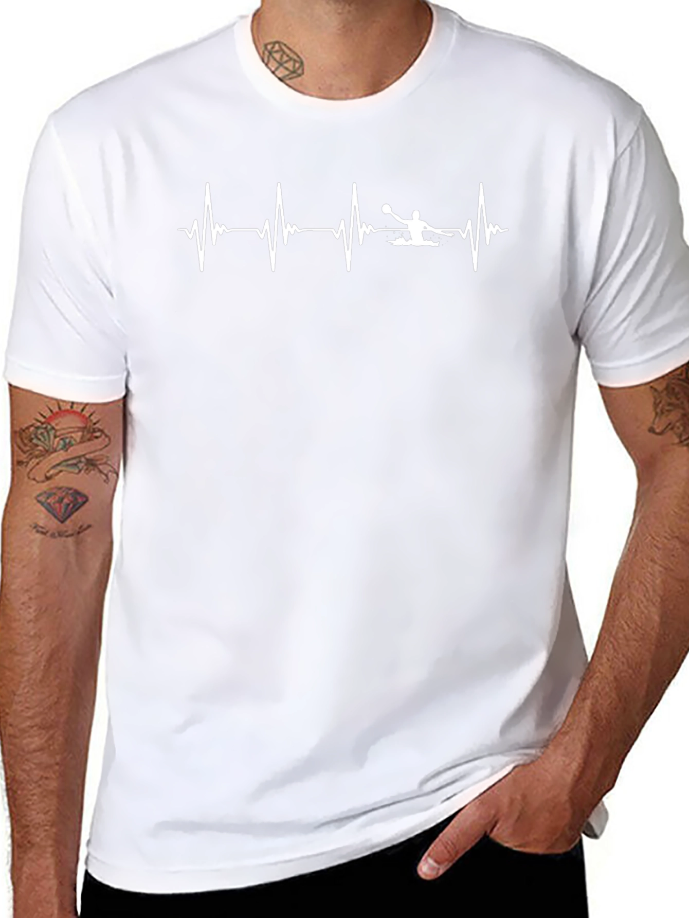 Water Polo Heartbeat Graphic T-Shirt