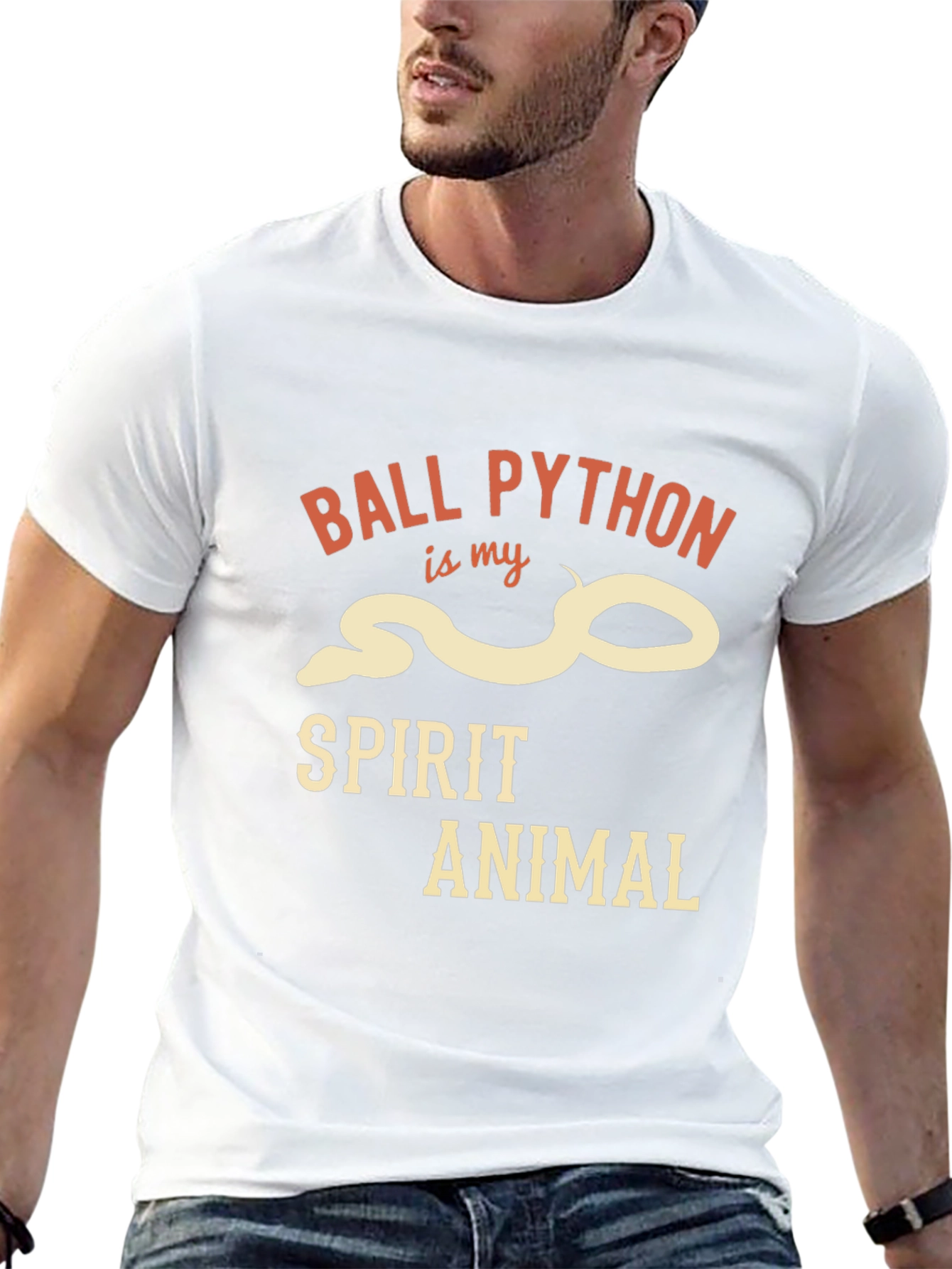 Ball Python Spirit Animal Graphic T-Shirt