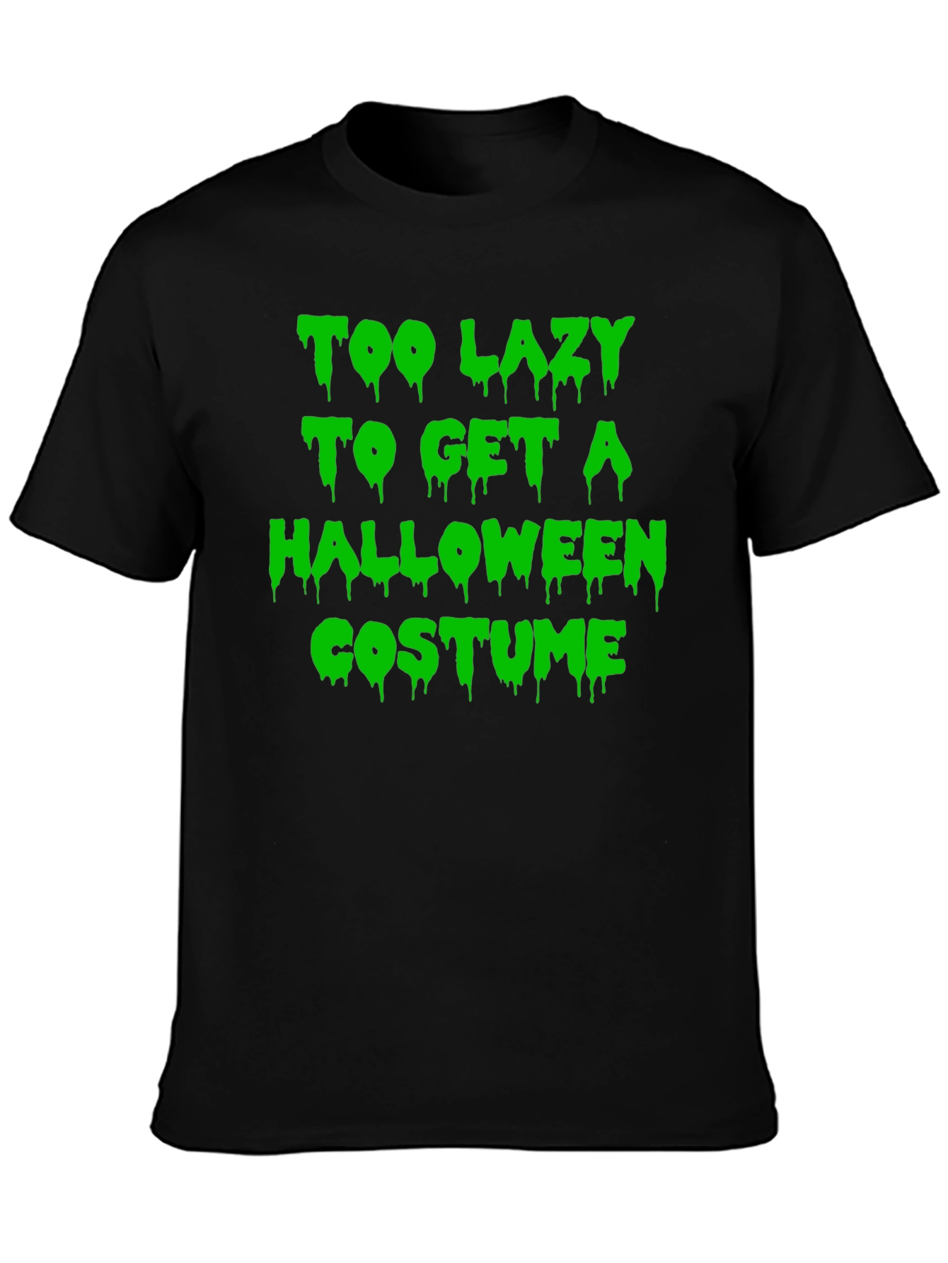 Funny Halloween T-Shirt: Too Lazy Costume