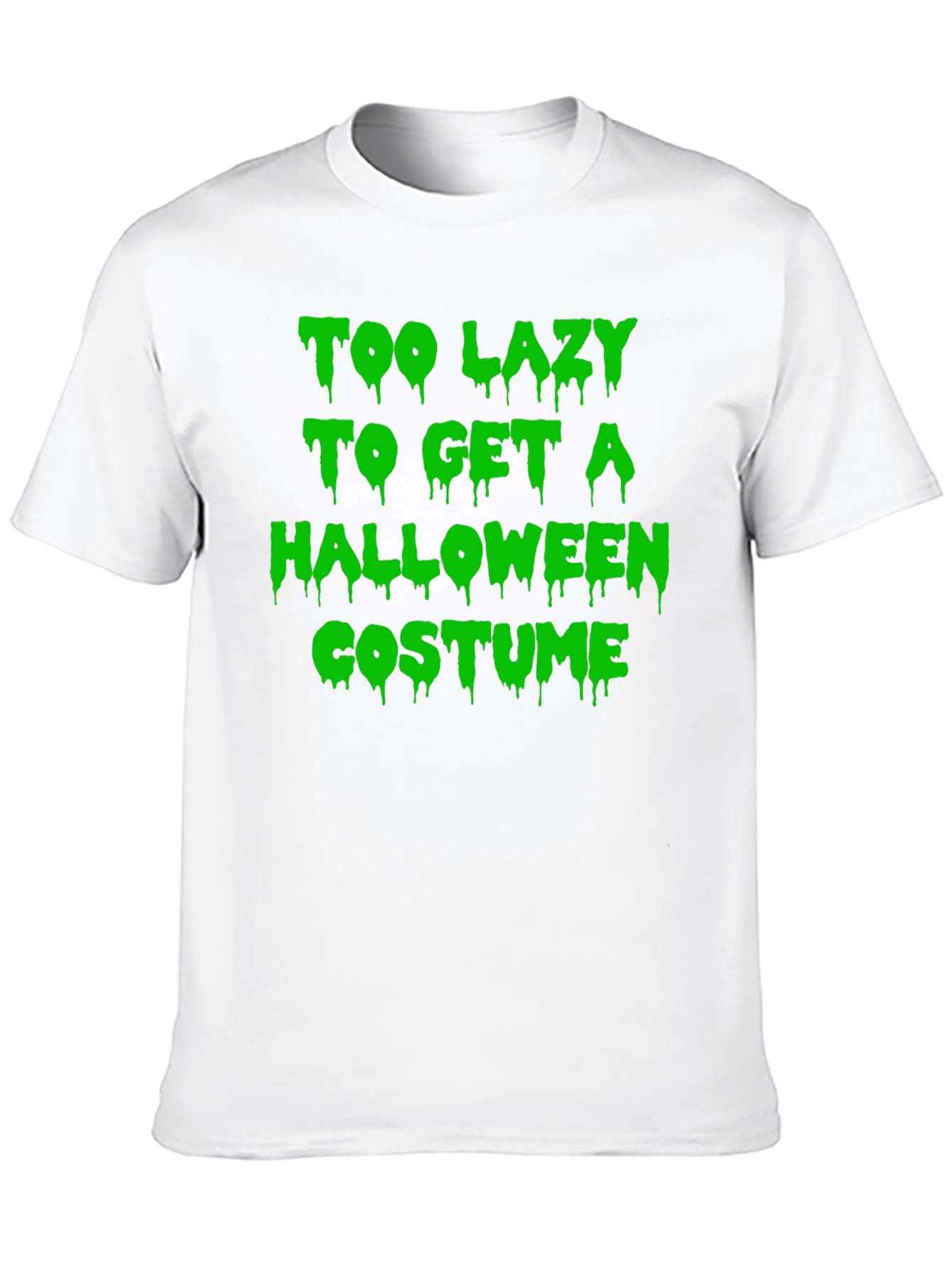 Funny Halloween T-Shirt: Too Lazy Costume