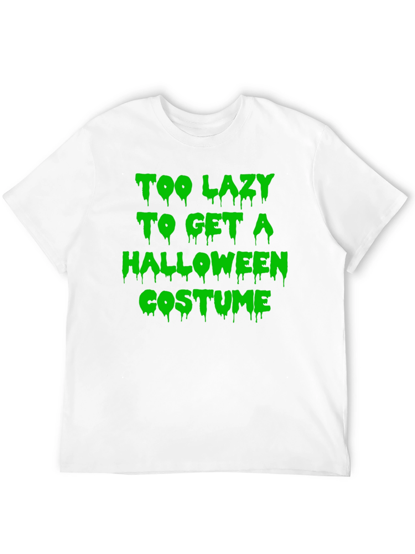 Funny Halloween T-Shirt: Too Lazy Costume