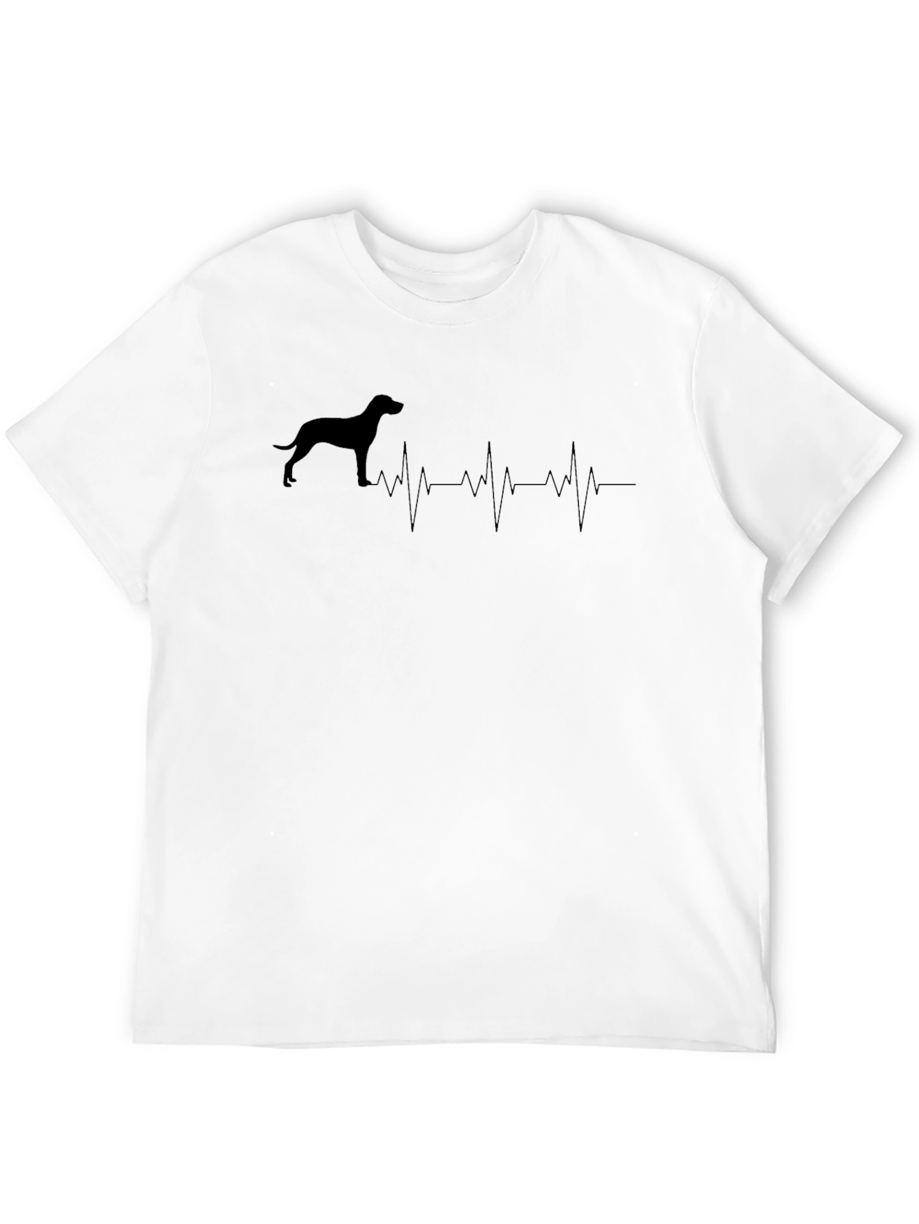Dog Breed Heartbeat T-Shirt - Black