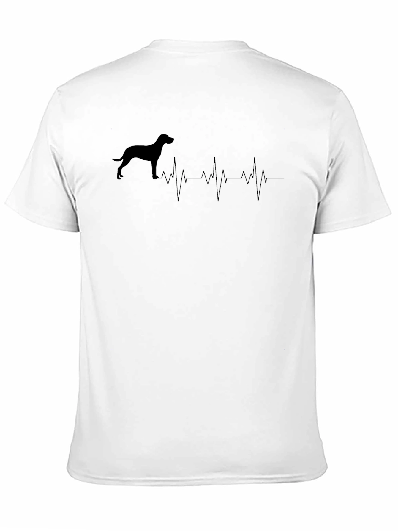 Dog Breed Heartbeat T-Shirt - Black