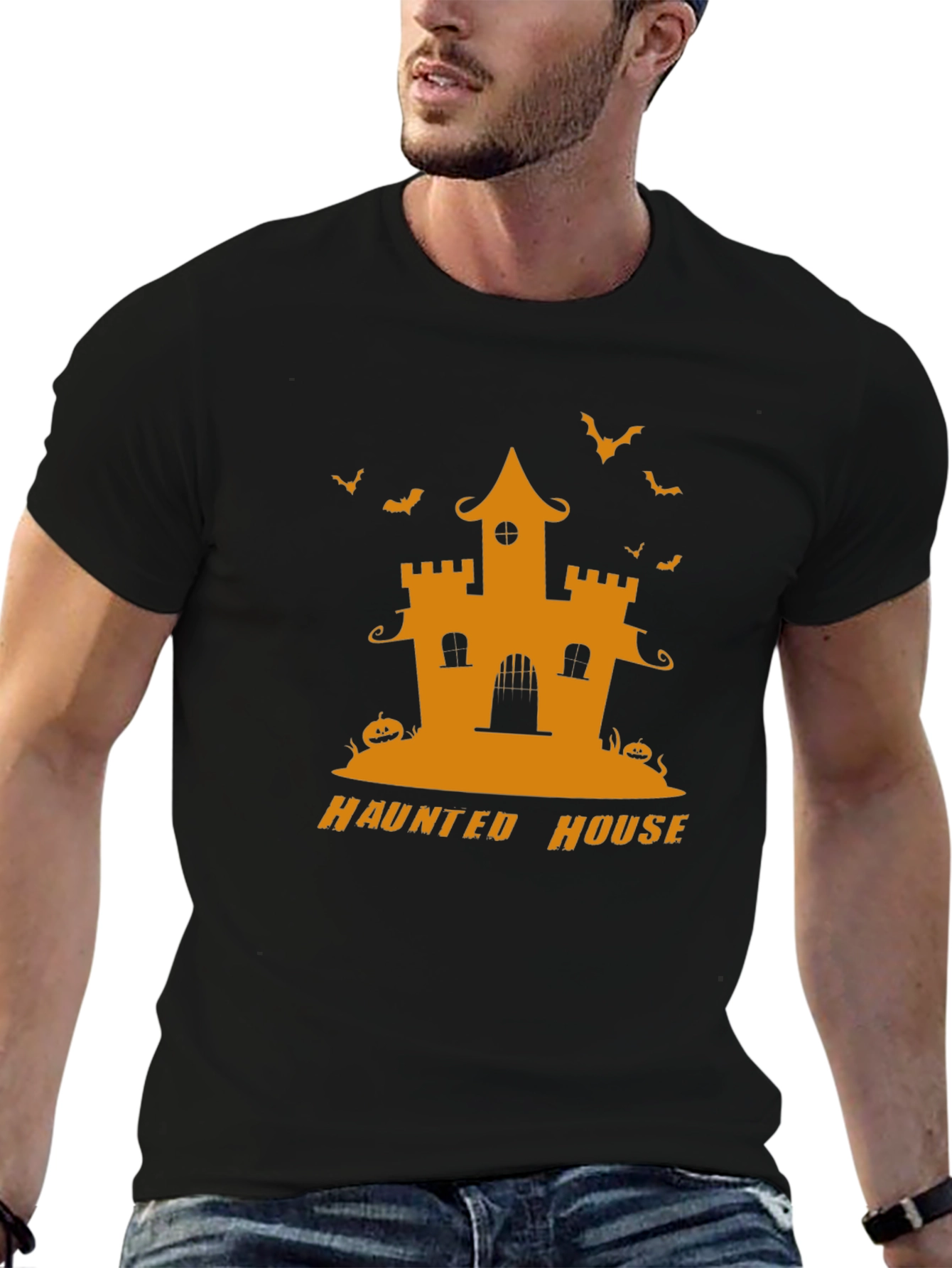 Haunted House Halloween T-Shirt - Spooky Season Style