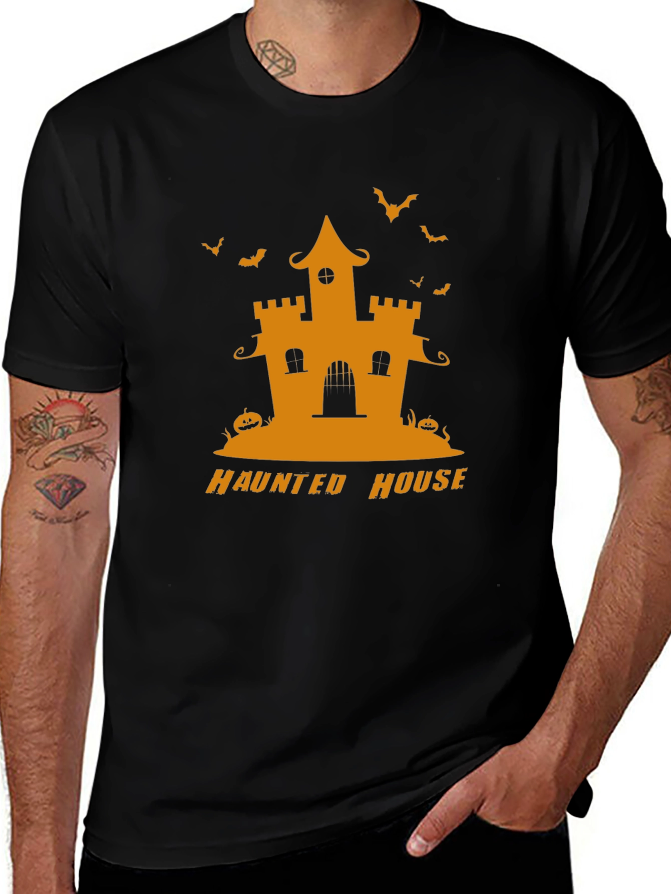Haunted House Halloween T-Shirt - Spooky Season Style