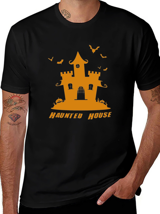 Haunted House Halloween T-Shirt - Spooky Season Style
