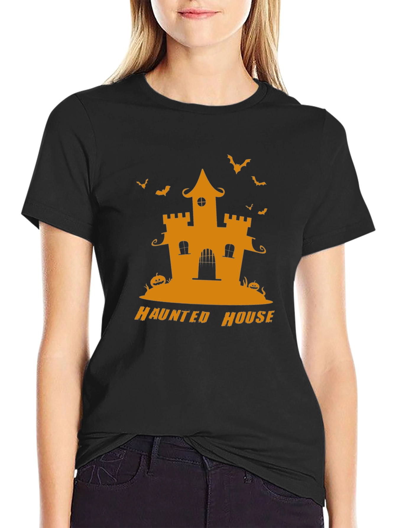 Haunted House Halloween T-Shirt - Spooky Season Style