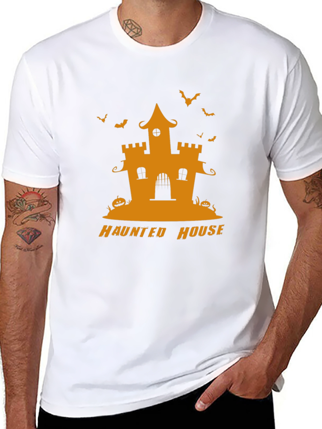 Haunted House Halloween T-Shirt - Spooky Season Style