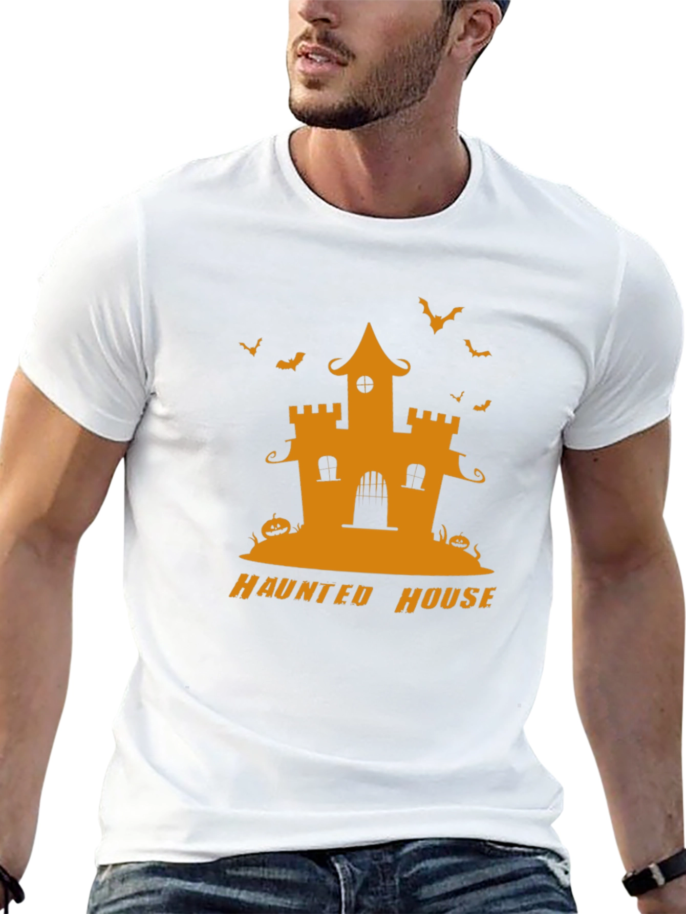 Haunted House Halloween T-Shirt - Spooky Season Style