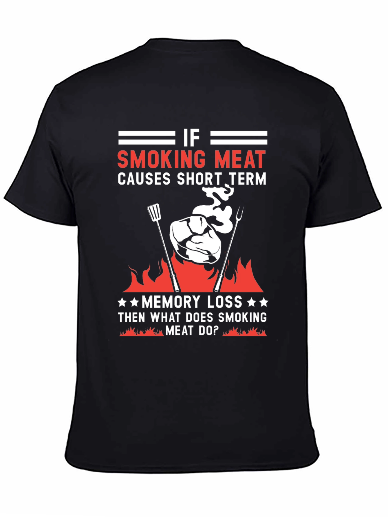 Smoking Meat BBQ T-Shirt Funny Grill Master Tee
