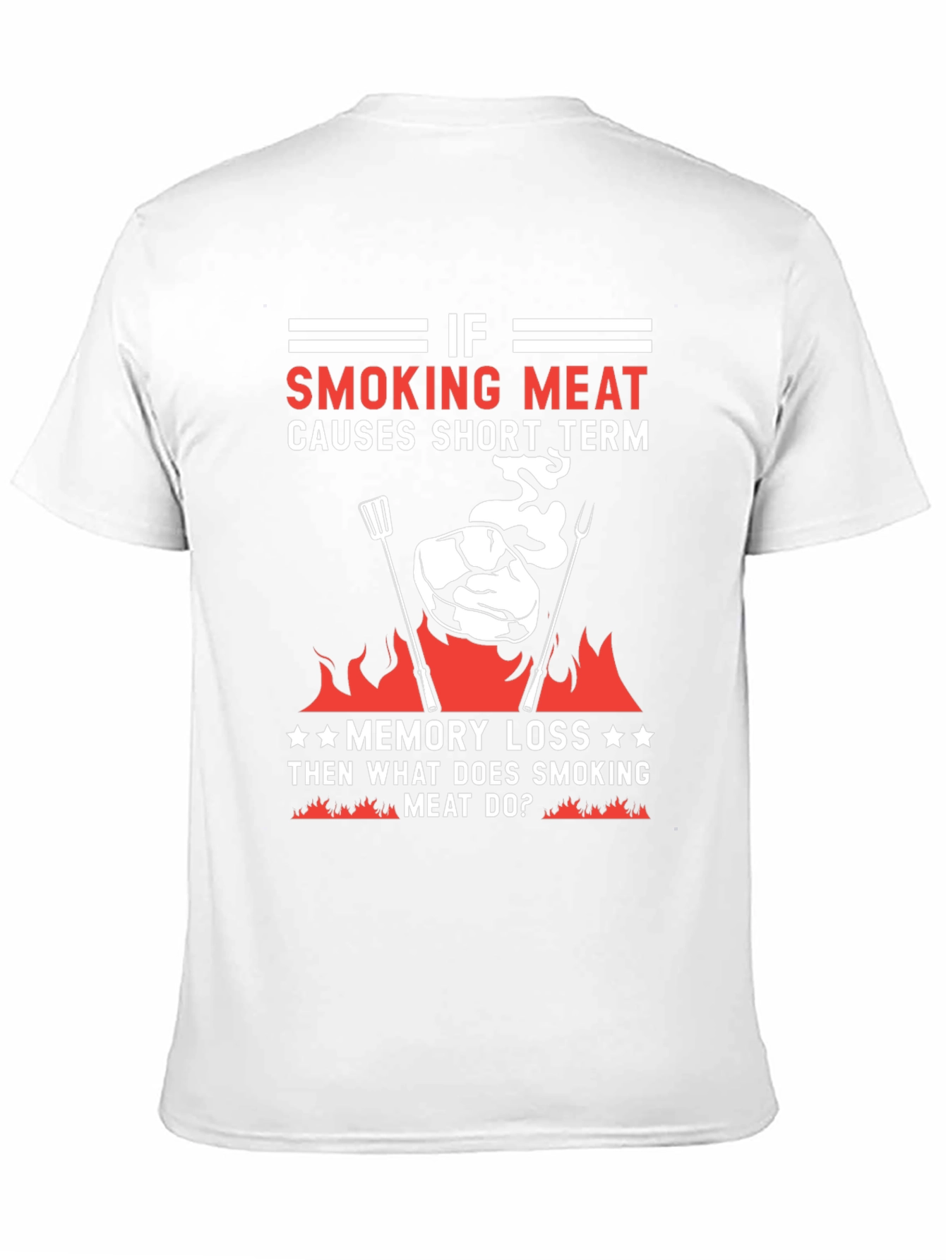 Smoking Meat BBQ T-Shirt Funny Grill Master Tee
