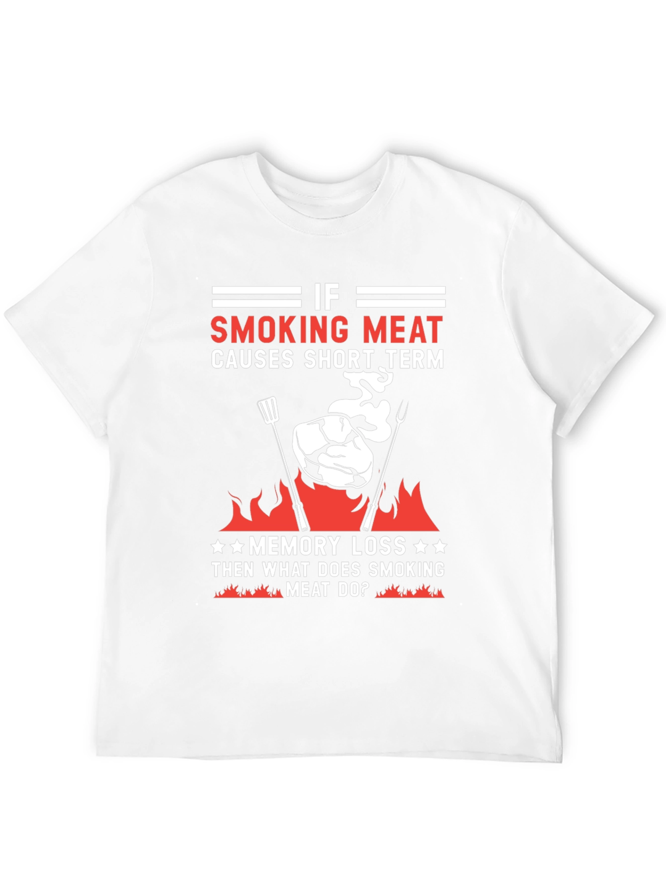 Smoking Meat BBQ T-Shirt Funny Grill Master Tee