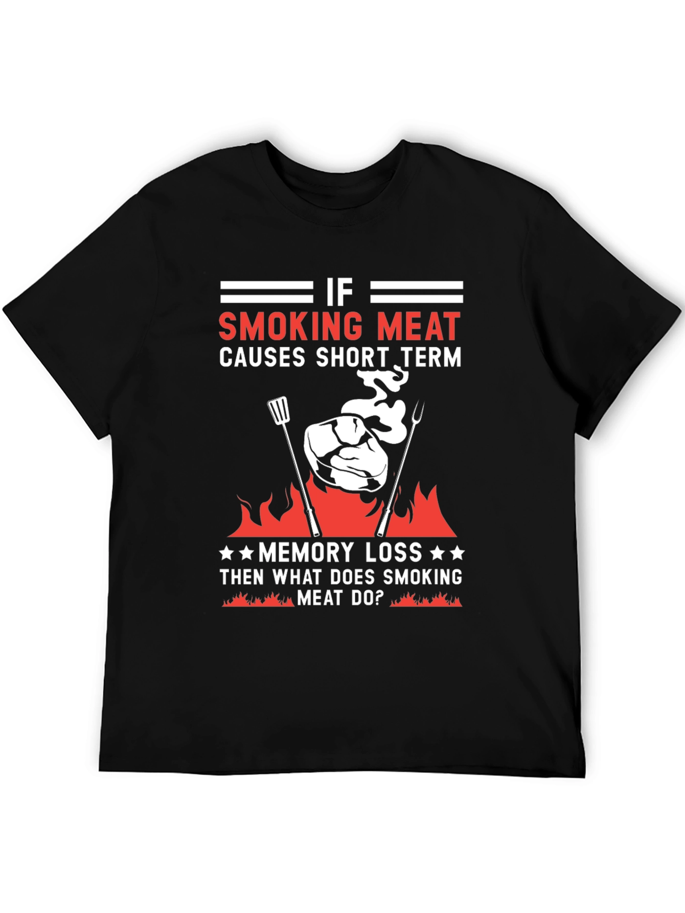 Smoking Meat BBQ T-Shirt Funny Grill Master Tee