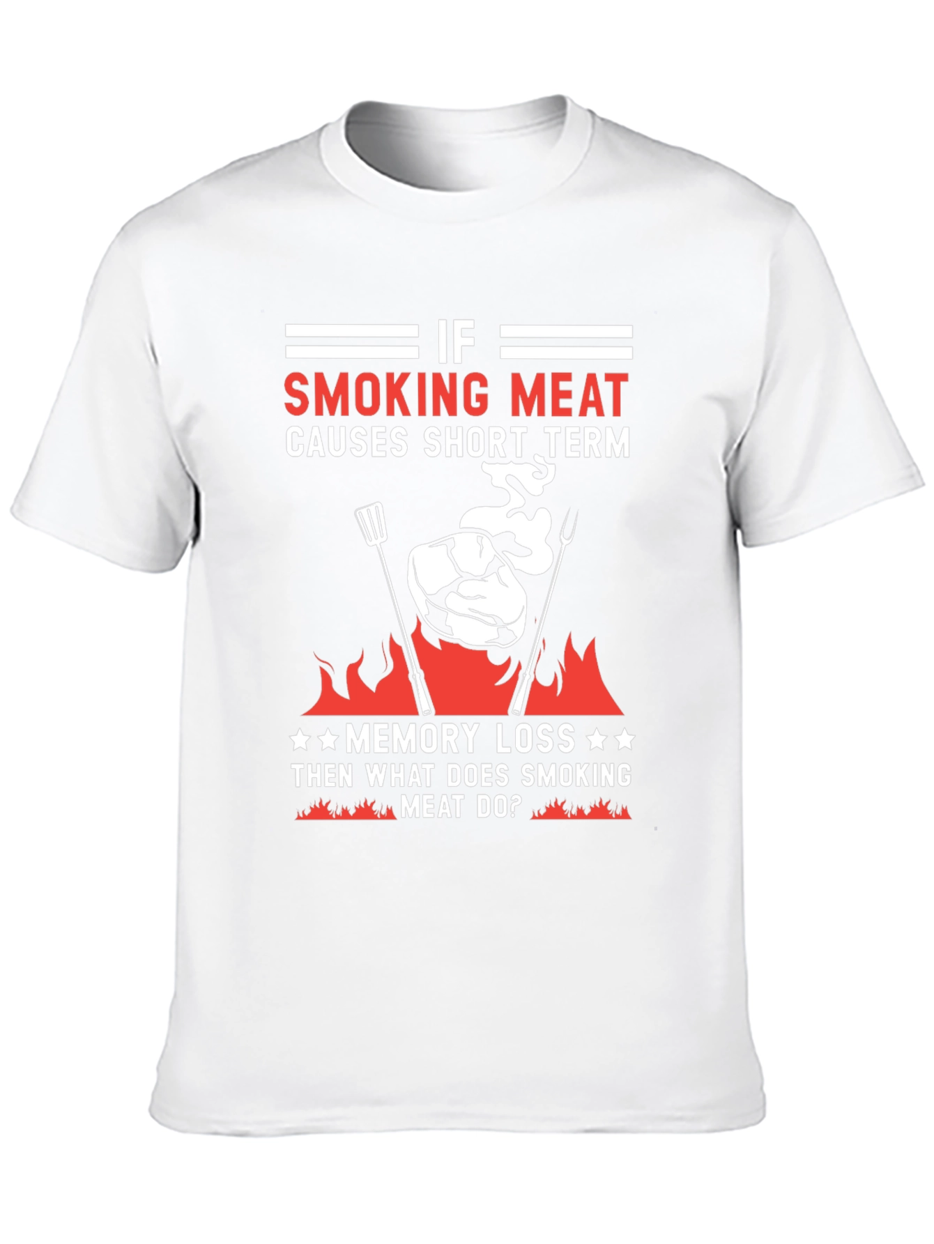 Smoking Meat BBQ T-Shirt Funny Grill Master Tee