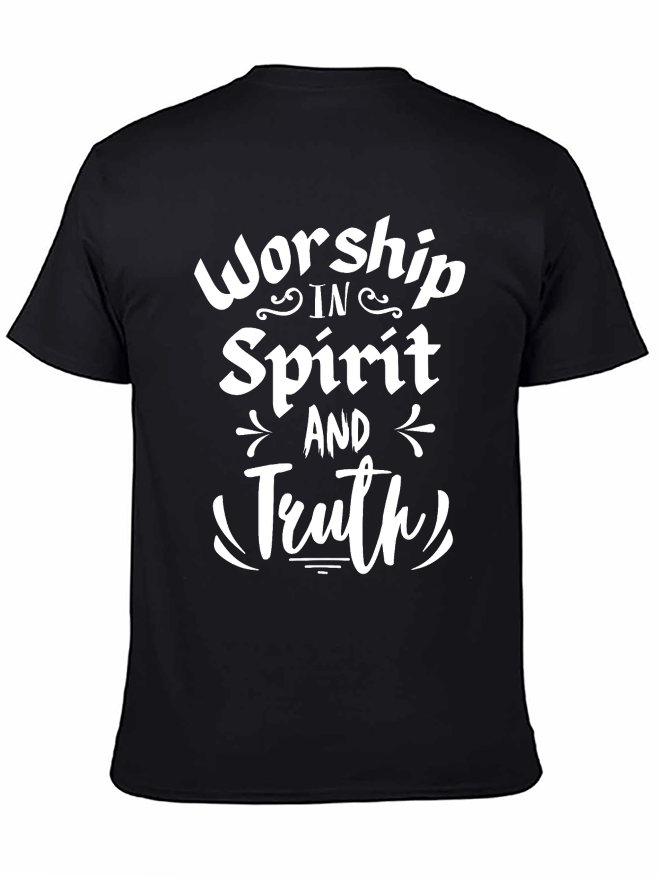 Worship in Spirit and Truth Black T-Shirt