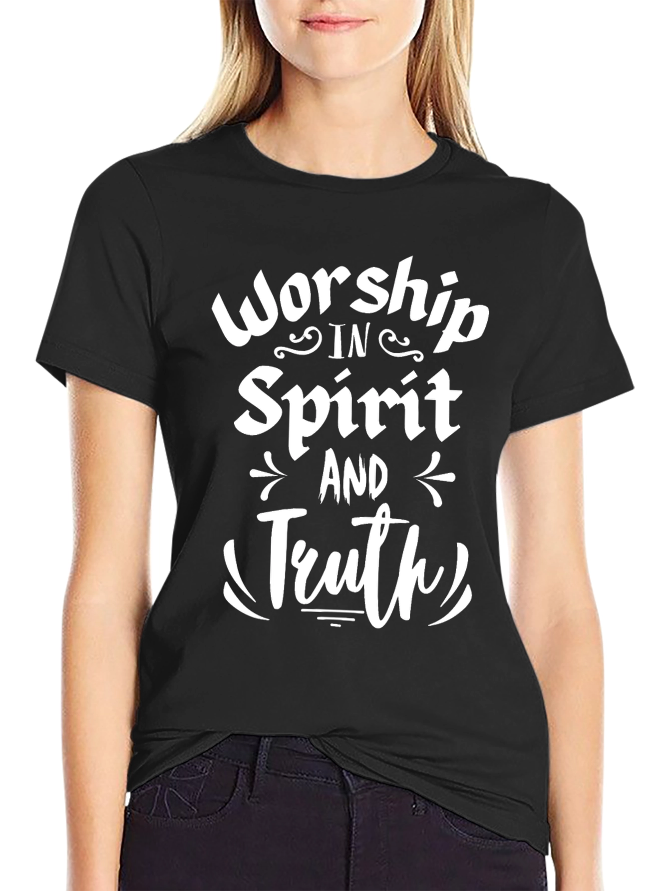 Worship in Spirit and Truth Black T-Shirt