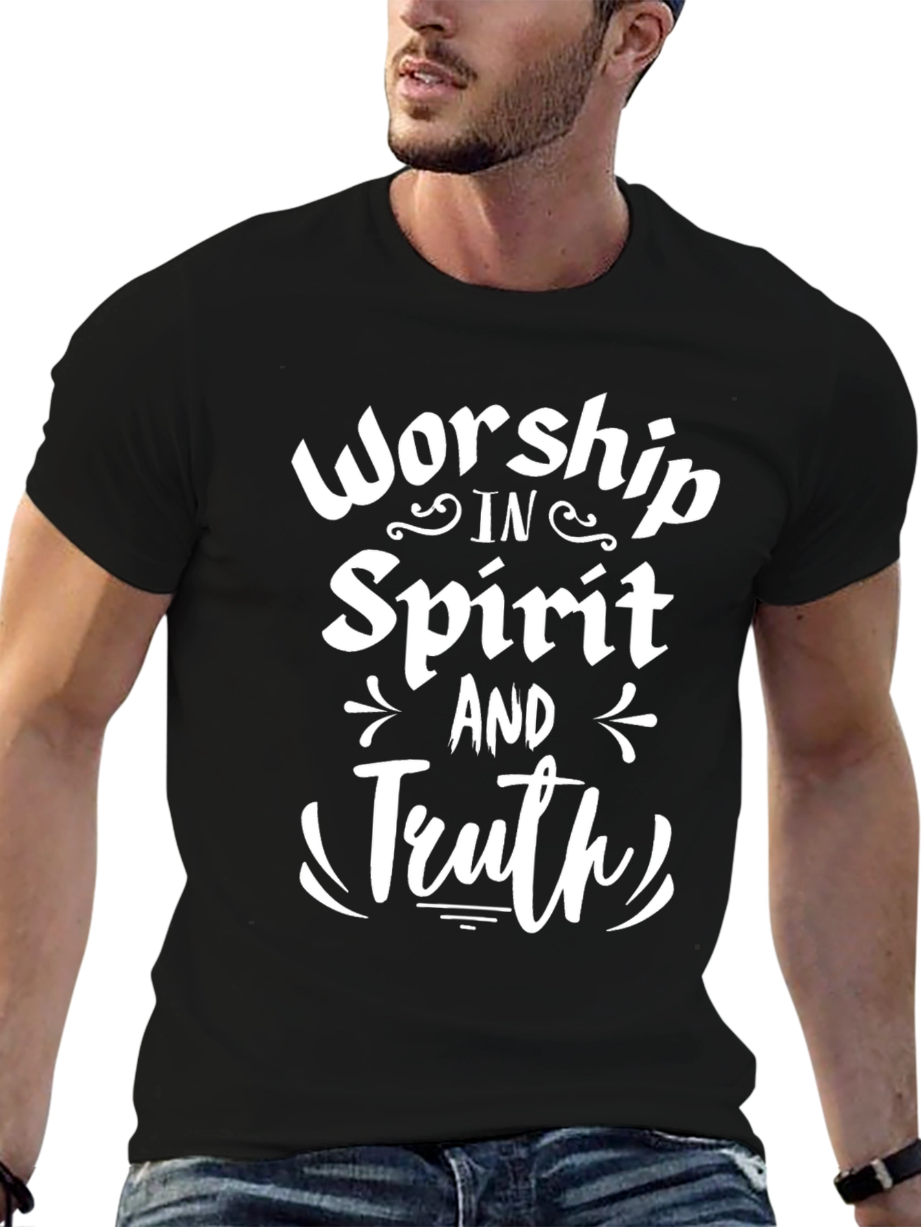 Worship in Spirit and Truth Black T-Shirt