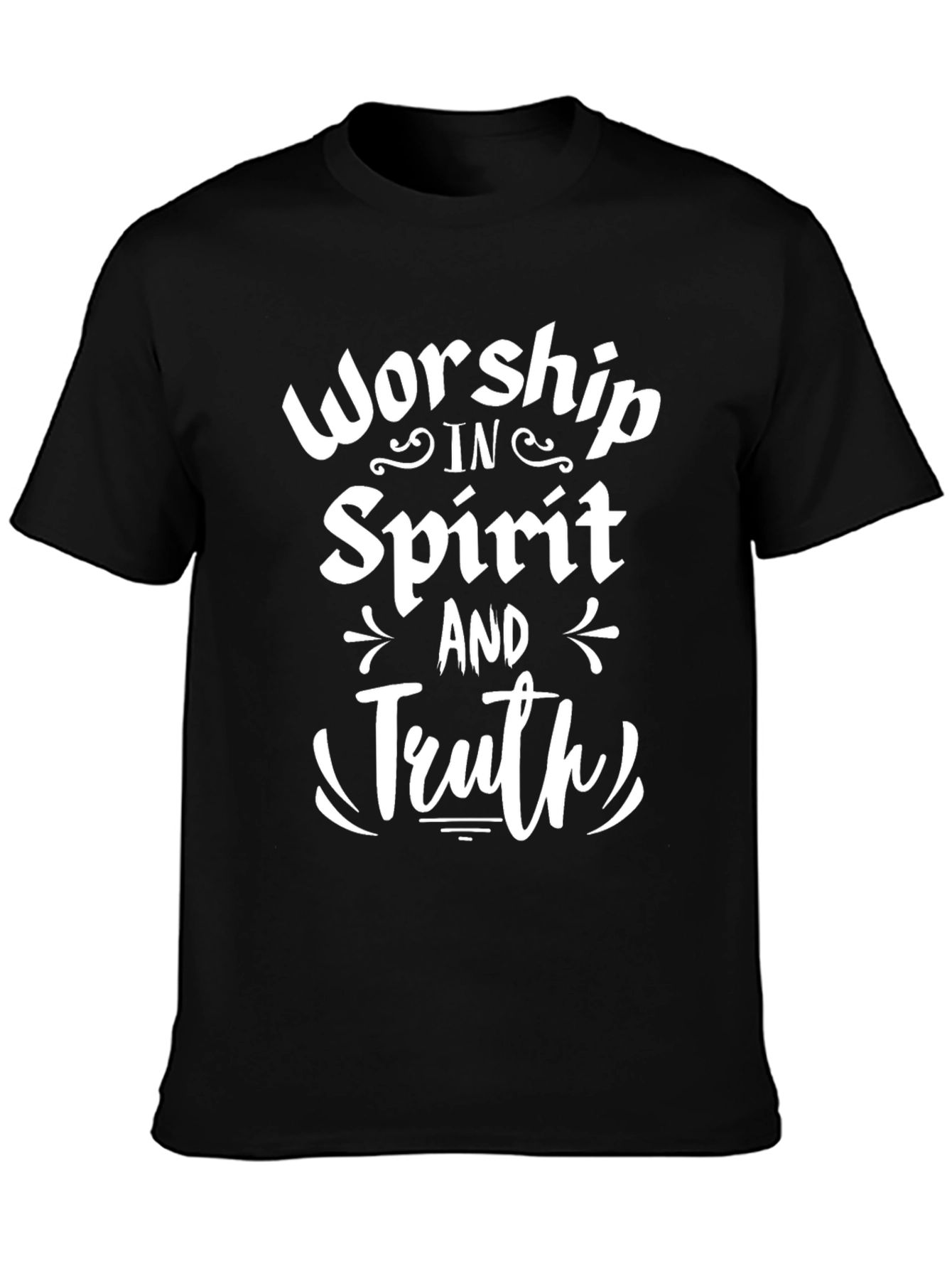 Worship in Spirit and Truth Black T-Shirt