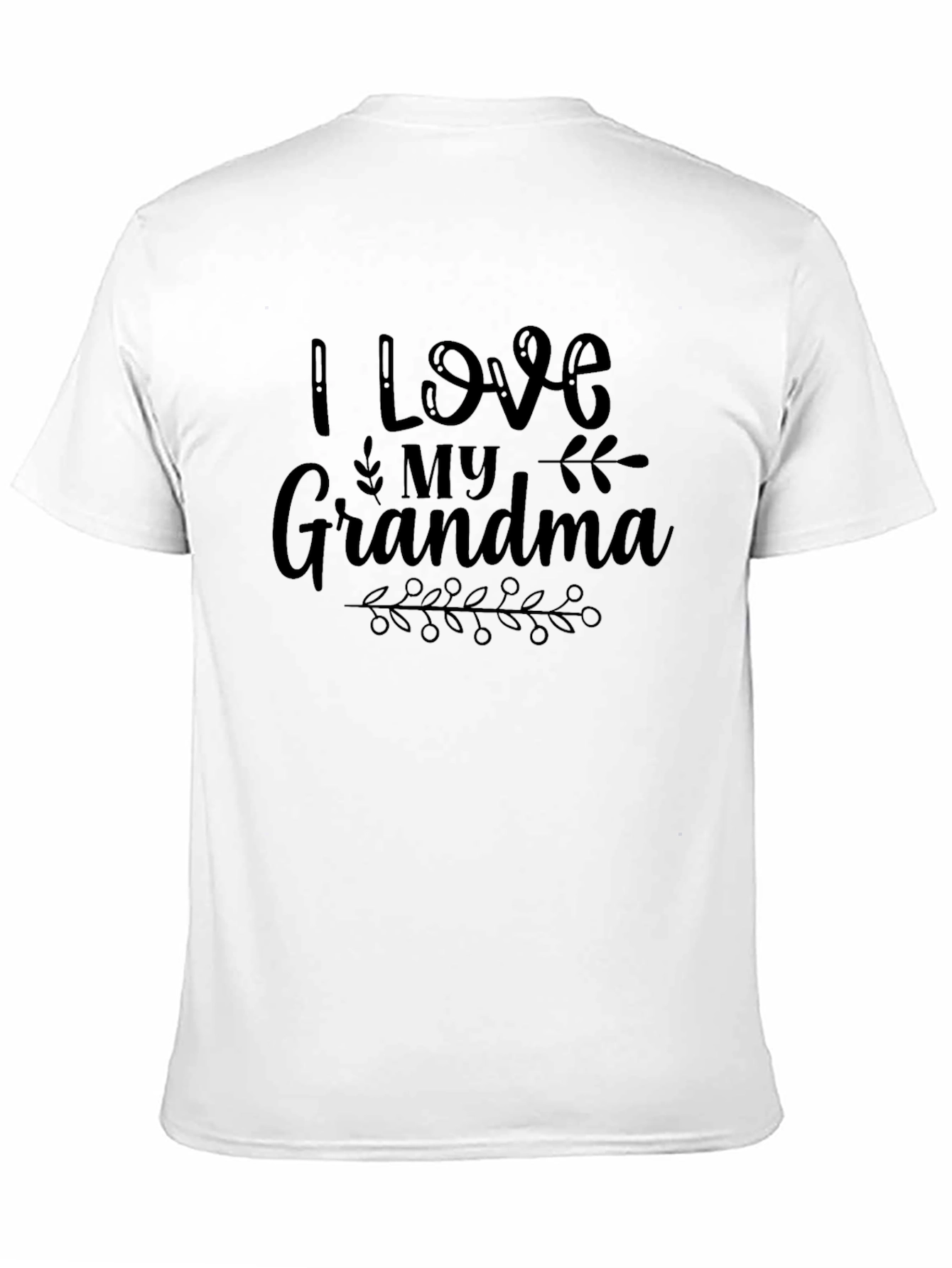 I Love My Grandma Black T-Shirt