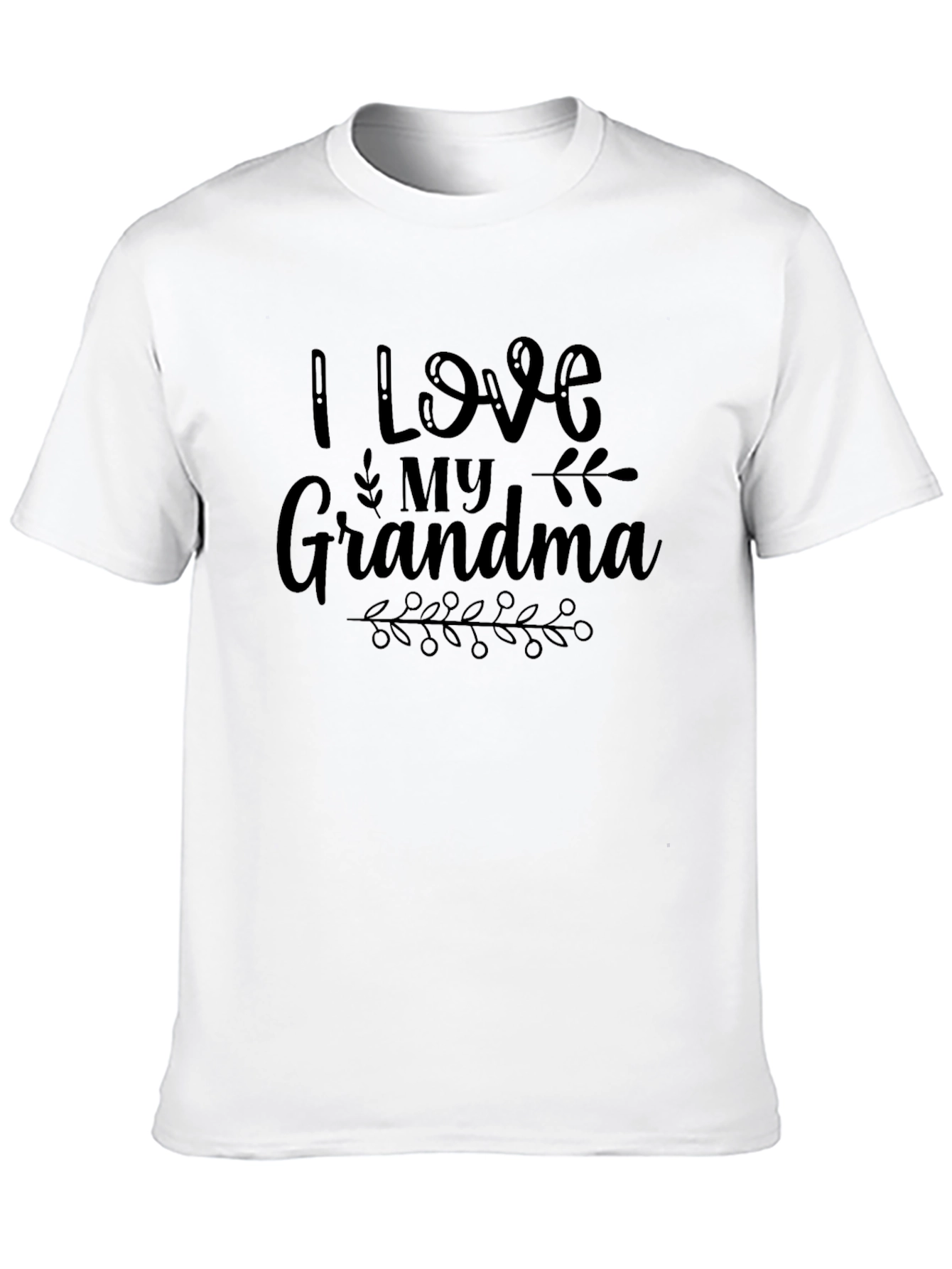 I Love My Grandma Black T-Shirt