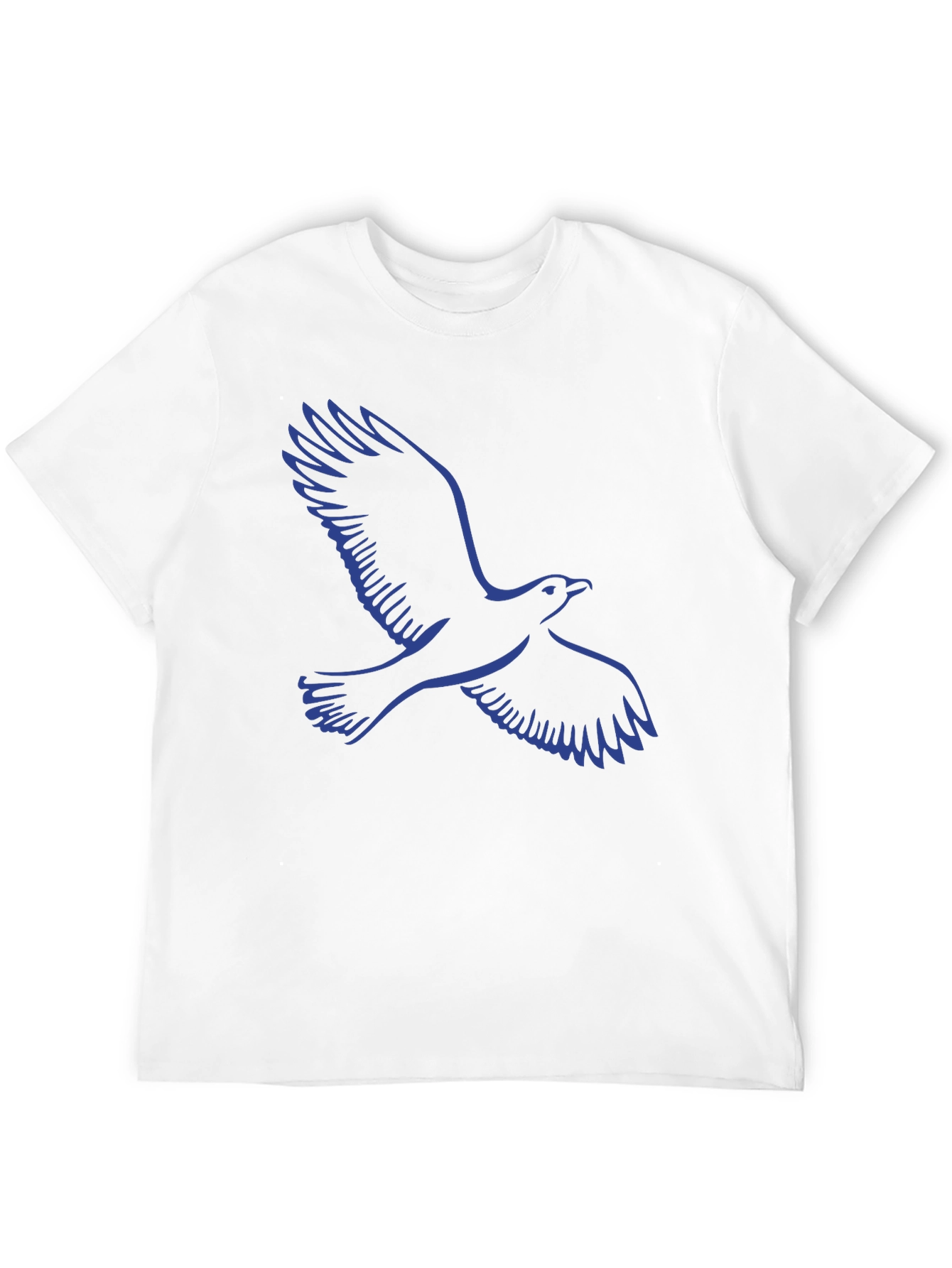 Black T-Shirt with Blue Eagle Graphic