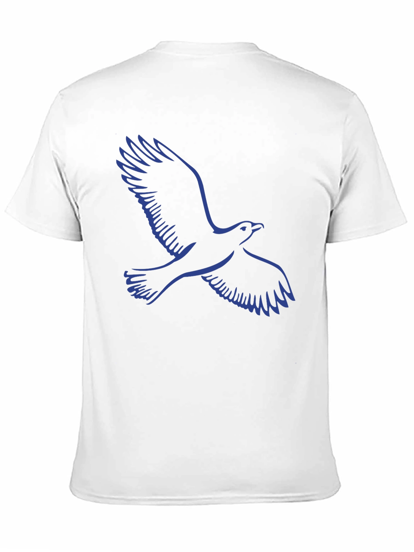 Black T-Shirt with Blue Eagle Graphic