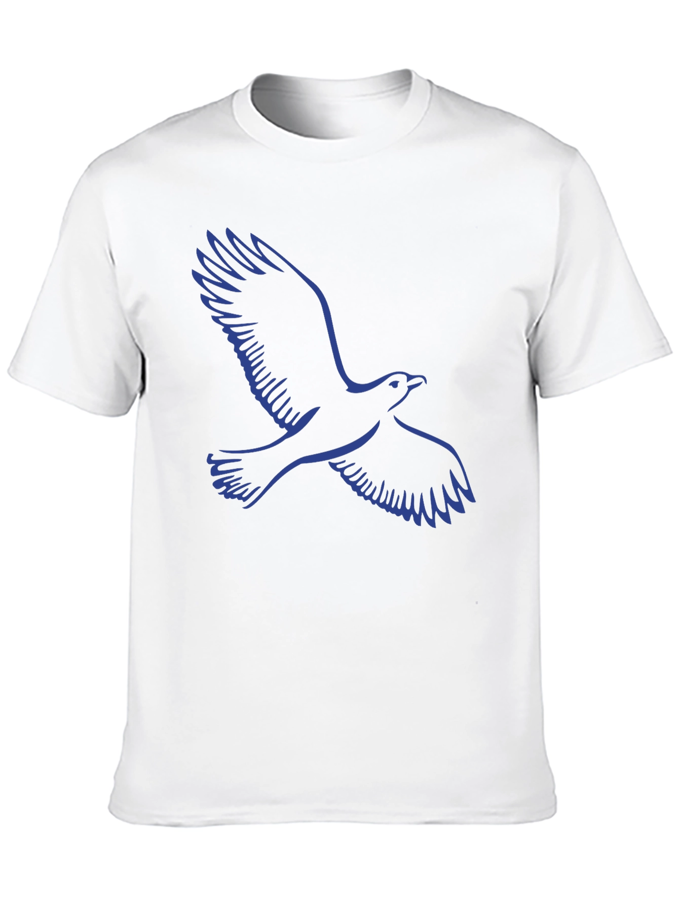 Black T-Shirt with Blue Eagle Graphic