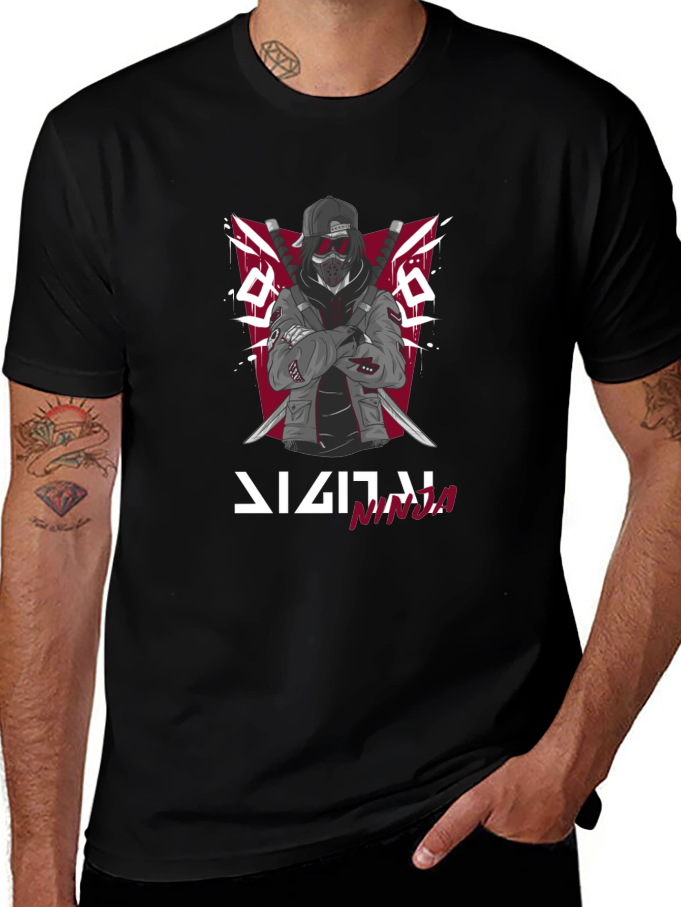 Digital Ninja Graphic T-Shirt - Cool Streetwear