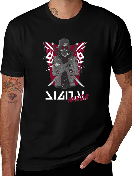 Digital Ninja Graphic T-Shirt - Cool Streetwear