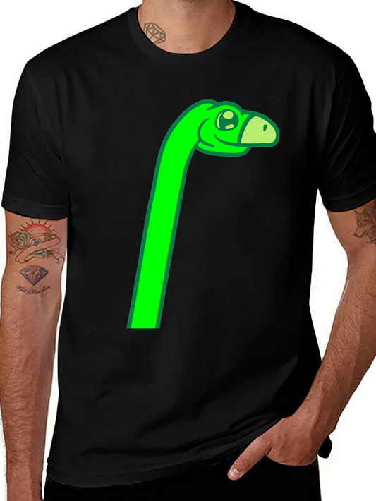 Green Dino Cartoon Graphic Tee