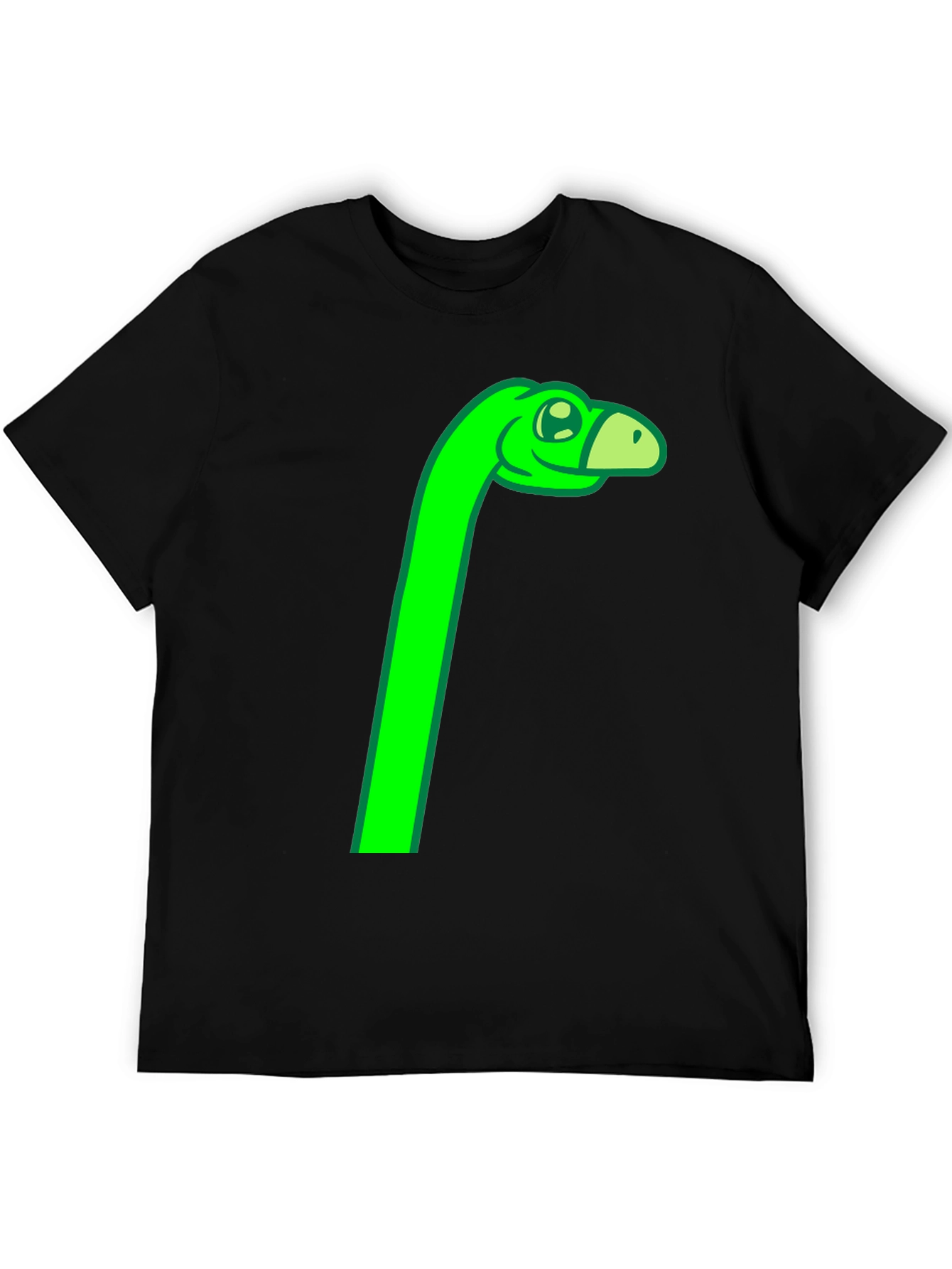Green Dino Cartoon Graphic Tee
