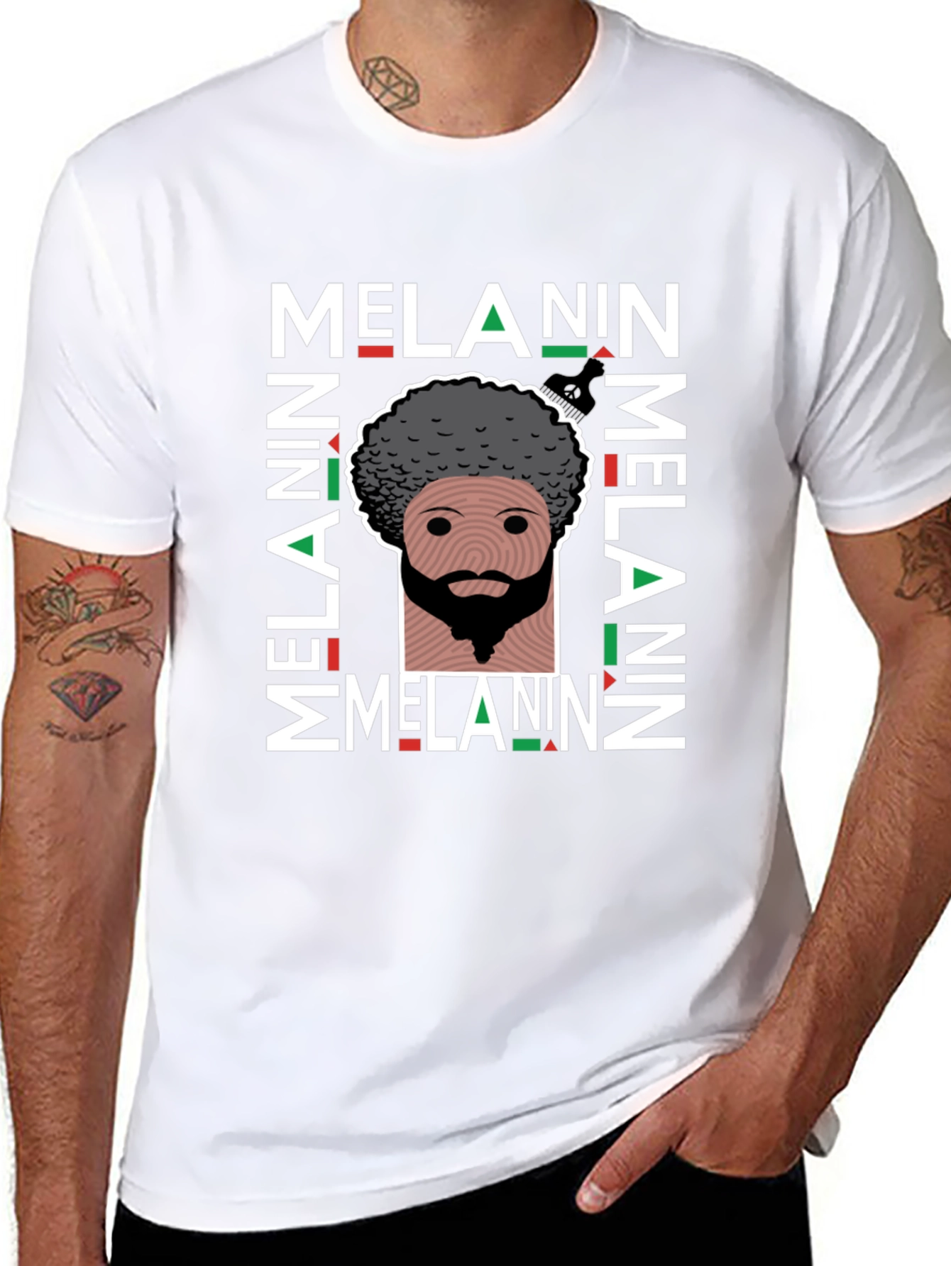 Melanin Pride Graphic T-Shirt Black