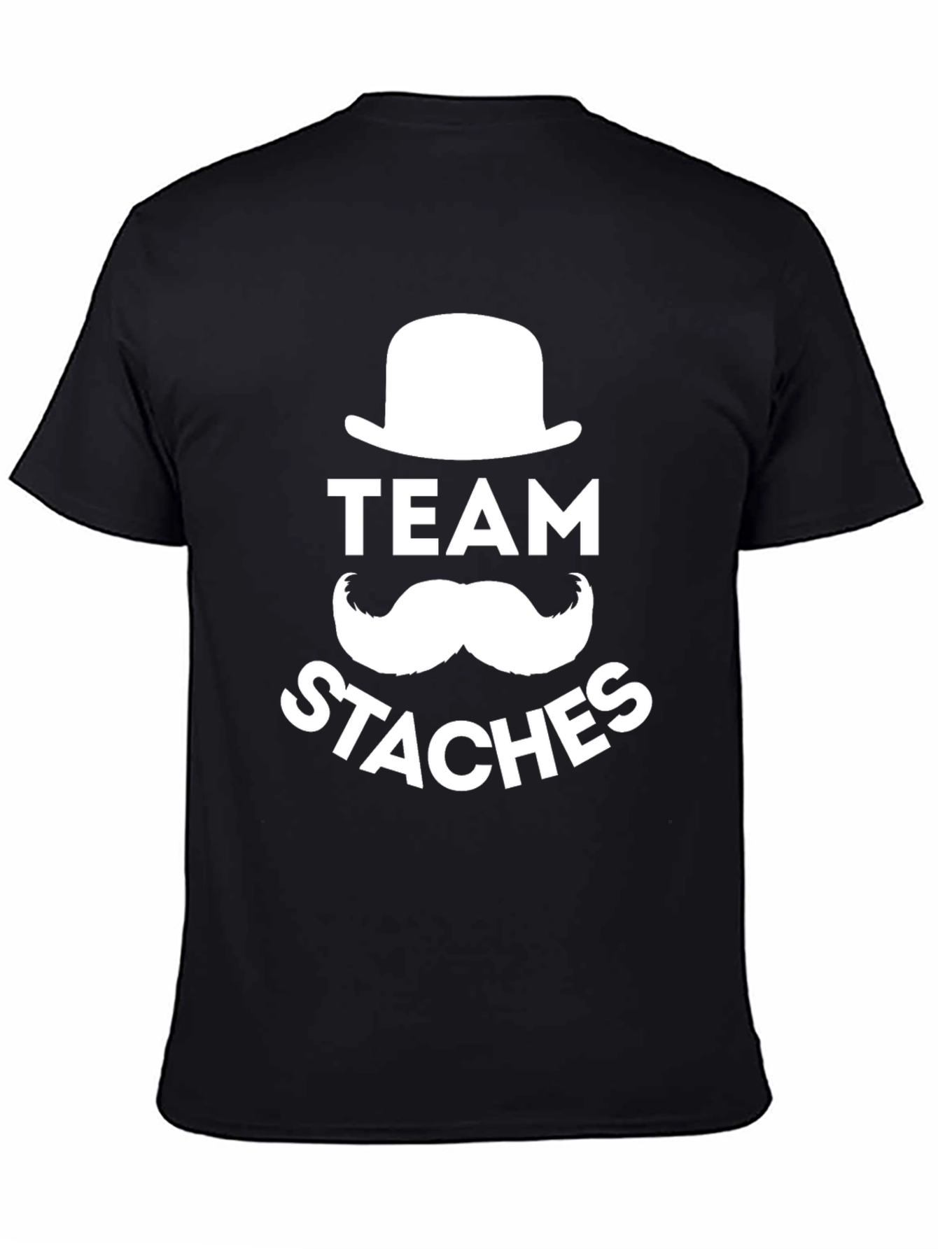 Team Staches Graphic Tee - Mens Black T-Shirt