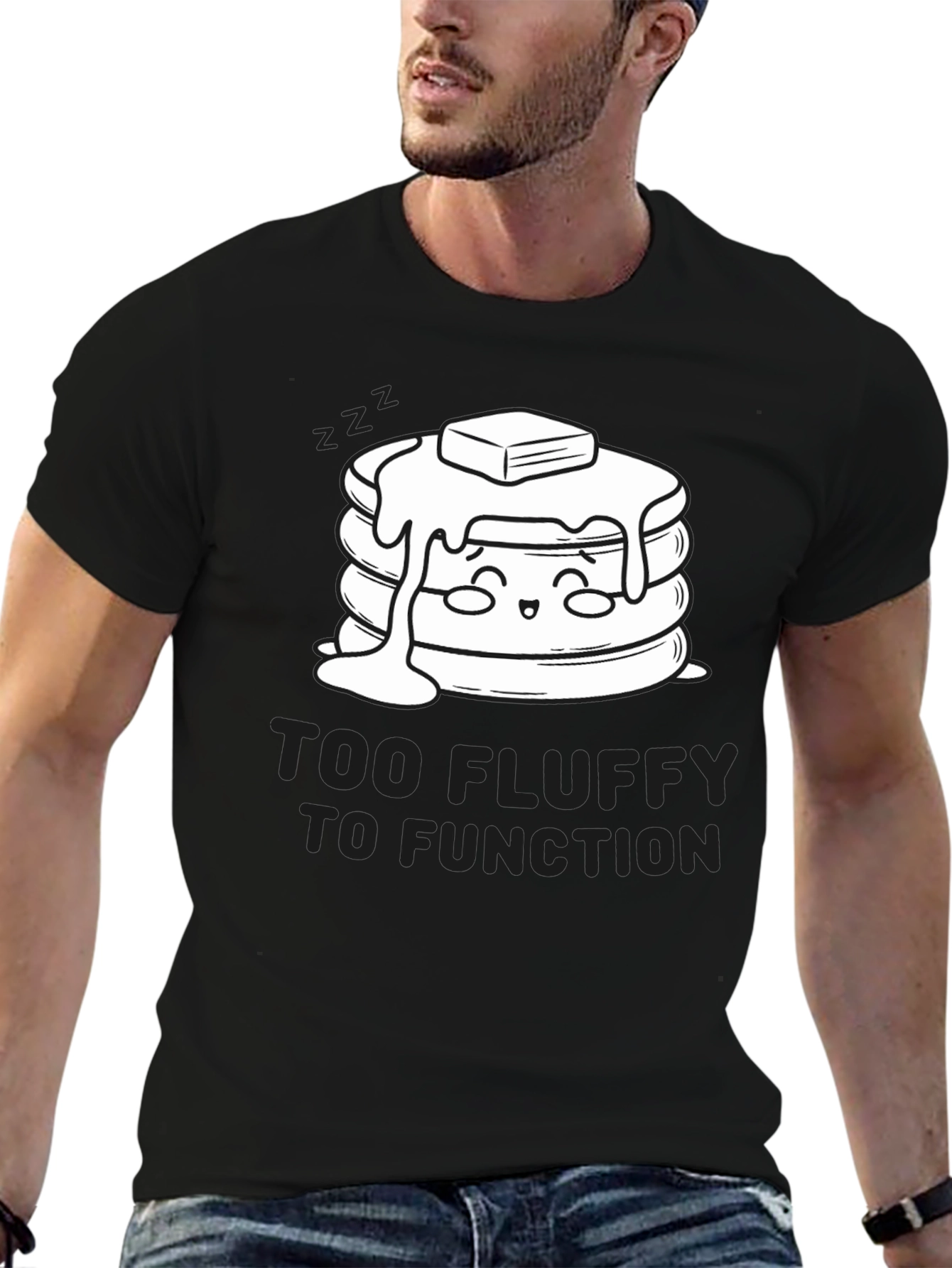 Too Fluffy to Function Graphic T-Shirt