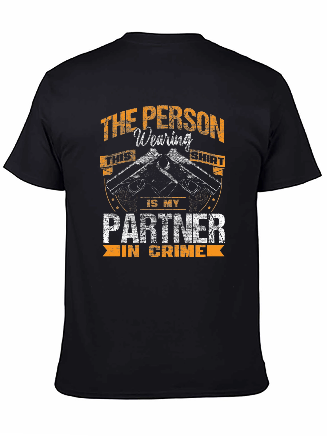 Partner in Crime T-Shirt - Black Graphic Tee